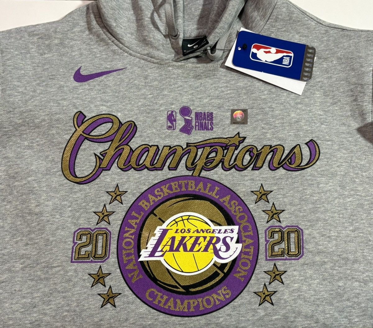 Nike Nike LA Lakers 2020 NBA Finals Champions Pullover Hoodie Size US M / EU 48-50 / 2 - 3 Thumbnail