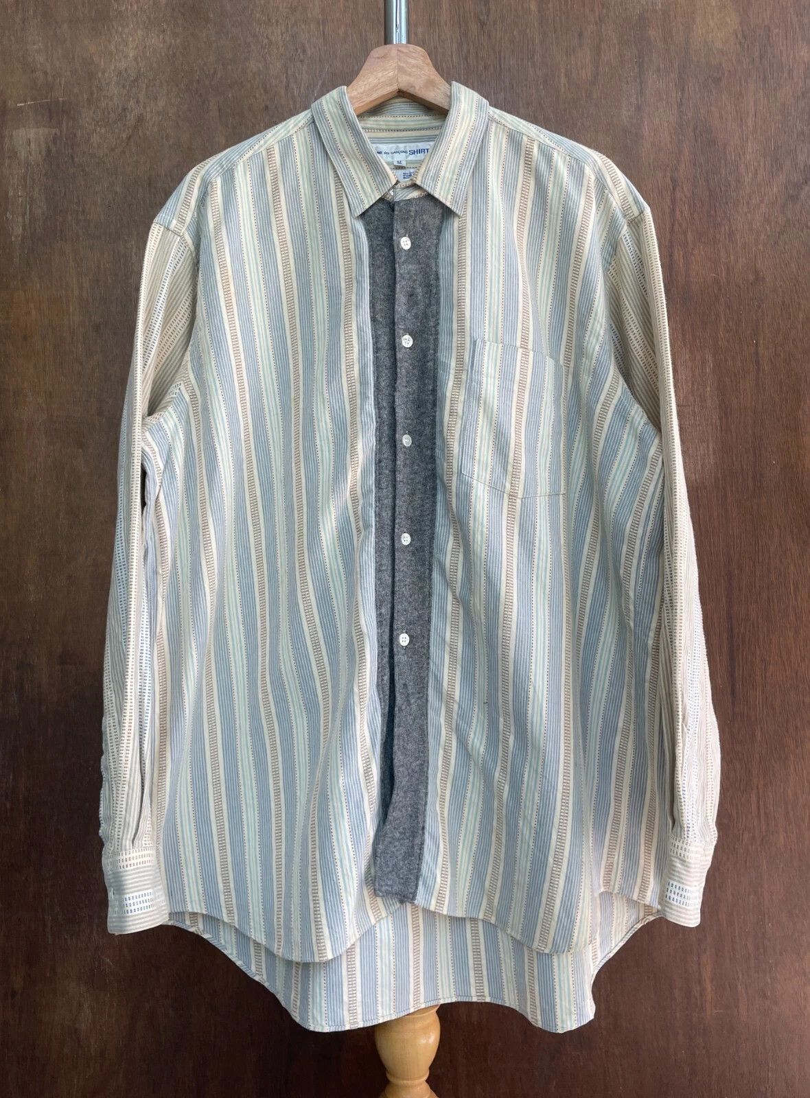 Comme des Garcons SHIRT Comme des Garcons Vintage Stripped Shirt Size US M / EU 48-50 / 2 - 1 Thumbnail