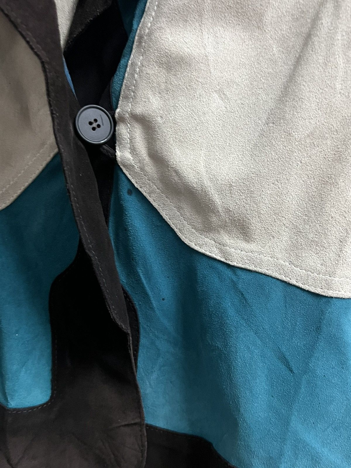 Seditionaries Yves Saint Laurent Multicolour Suede Jacket Size XS / US 0-2 / IT 36-38 - 9 Thumbnail