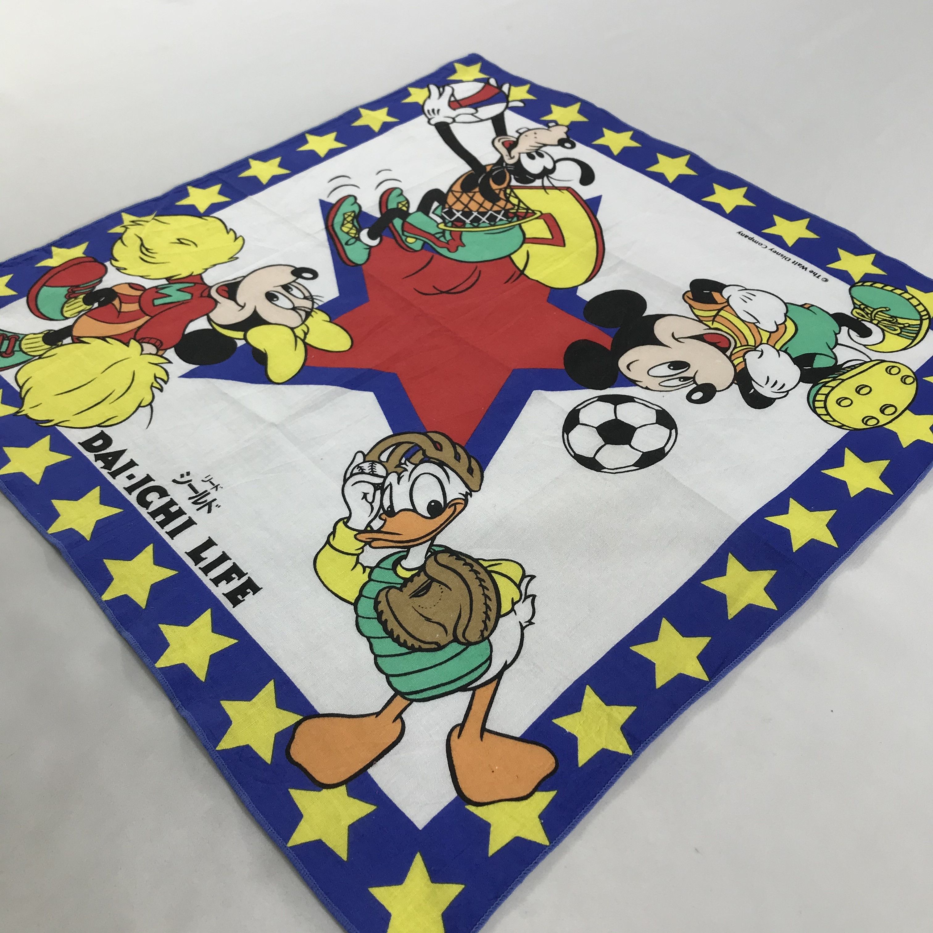 Disney × Vintage Disney Bandana / Handkerchief / Neckerchief - S1848 Size ONE SIZE - 2 Thumbnail