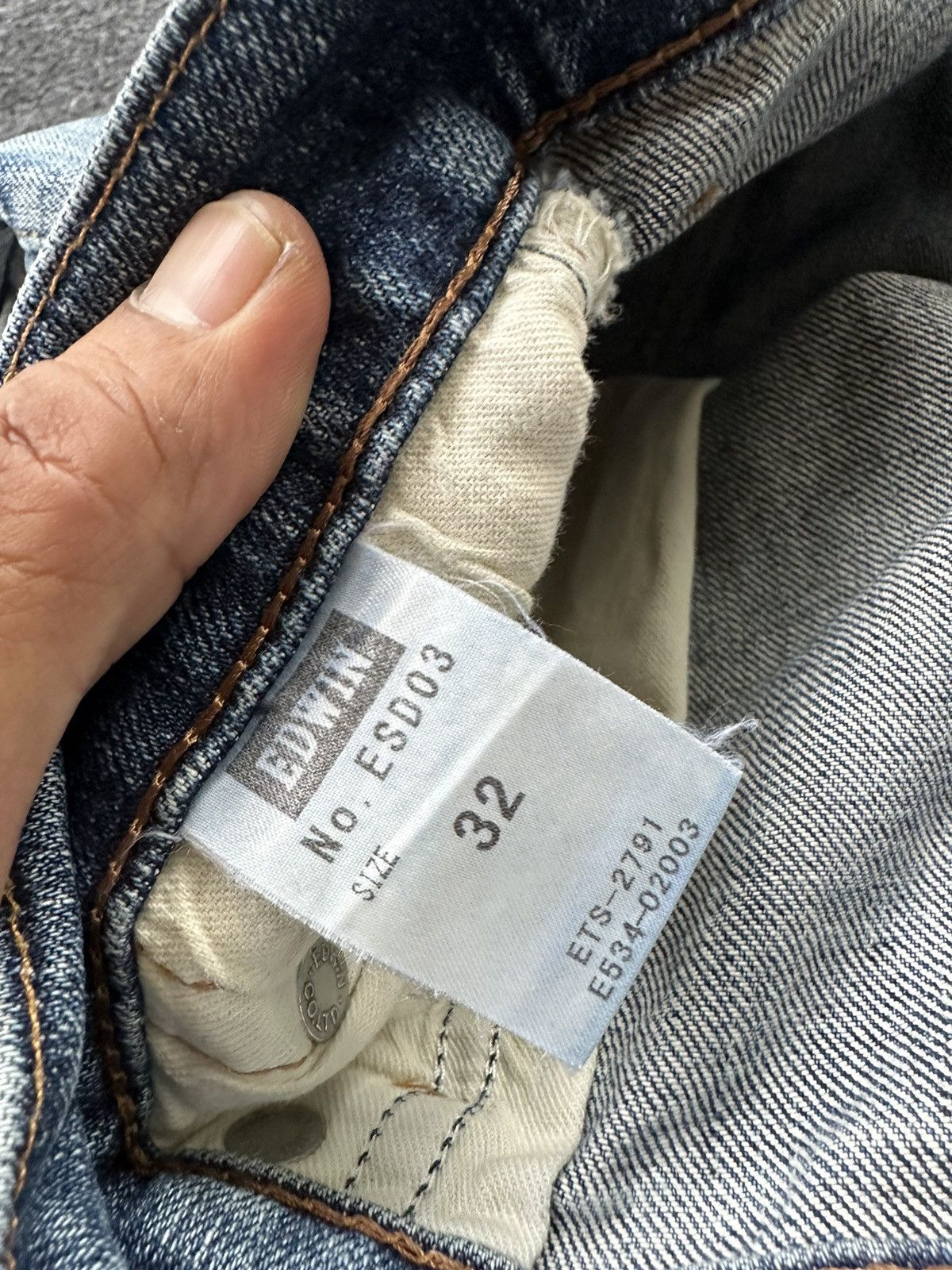 Beauty Beast × Edwin × Vintage Vintage Edwin ESD03 Japan Faded Washed Denim D297 Size US 32 / EU 48 - 12 Thumbnail