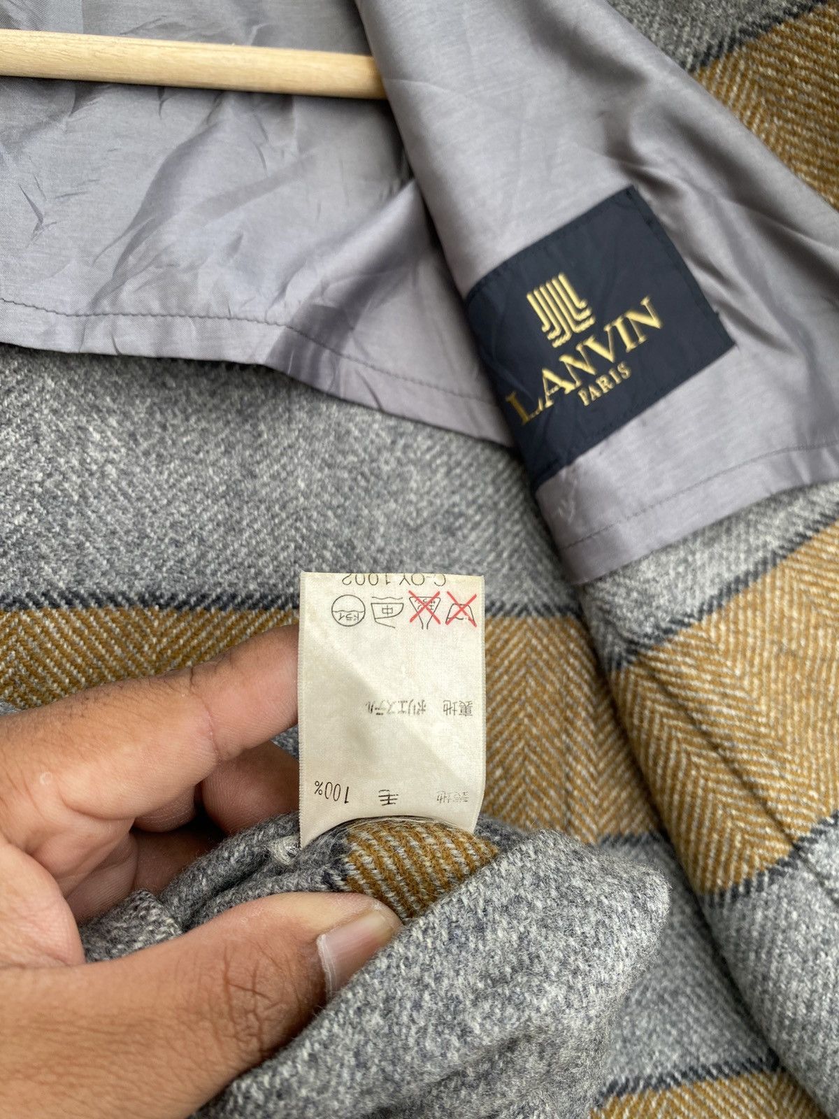 Lanvin Rare Vintage LANVIN Wool Long Coat Size 38S - 11 Thumbnail