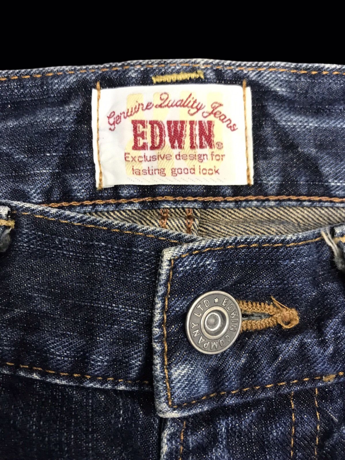 Edwin 💥90s Style💥EDWIN 403XV INSANE FADES MUDWASH REG DENIM F412 Size US 32 / EU 48 - 3 Thumbnail