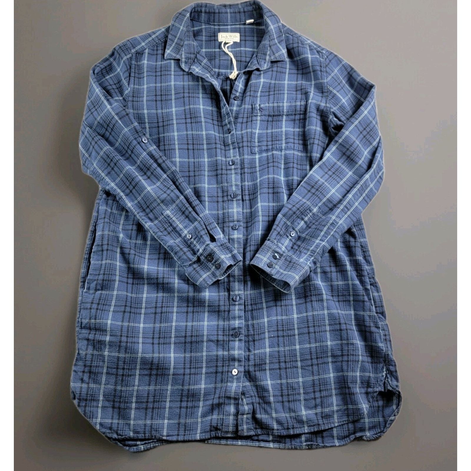 Jack Wills Jack Wills Flannel Plaid Long Shirt Long Sleeve Pockets UK Size M / US 6-8 / IT 42-44 - 1 Thumbnail