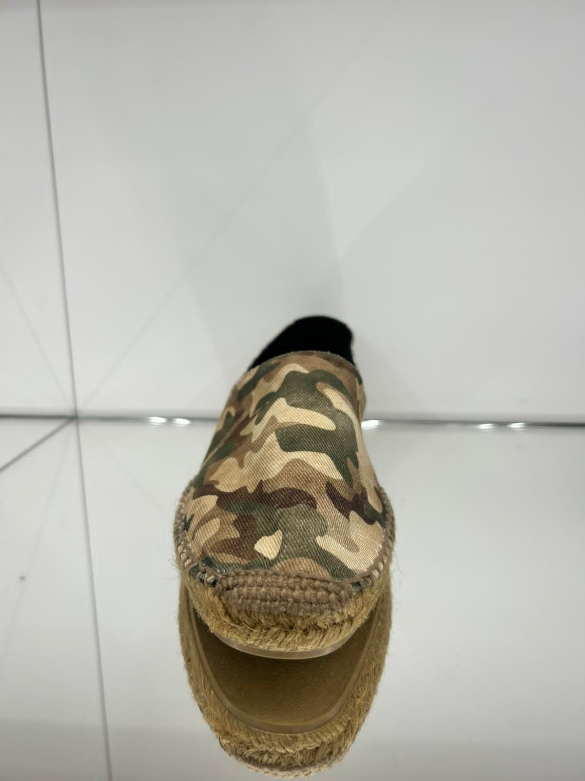 Saint Laurent Paris HIGH-TOP ESPADRILLES WITH ORGANIC COTTON AND LACES Size US 12 / EU 45 - 2 Thumbnail