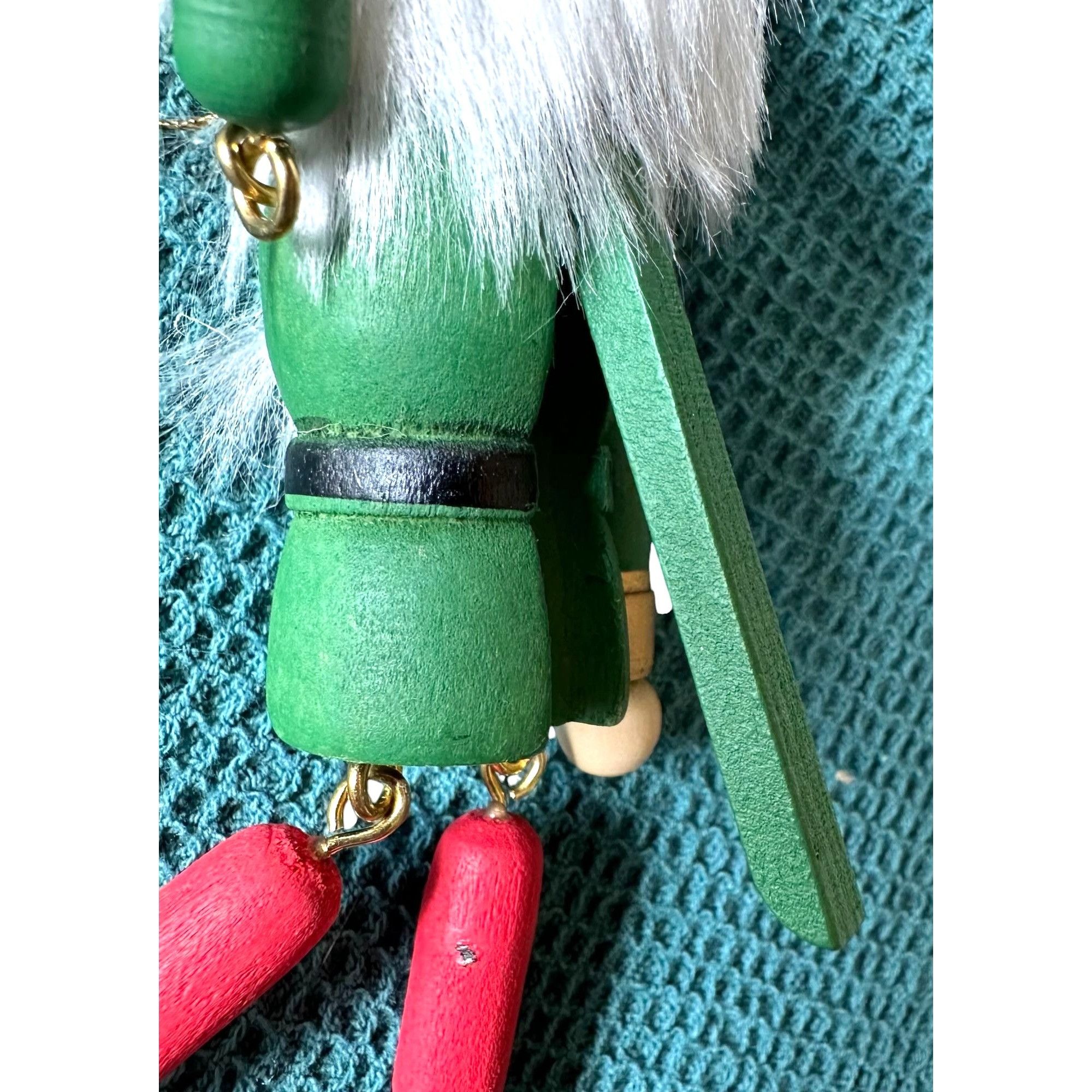Vintage NWOT VTG Nutcracker Christmas Ornament Wooden Dangling Arms Size ONE SIZE - 9 Thumbnail