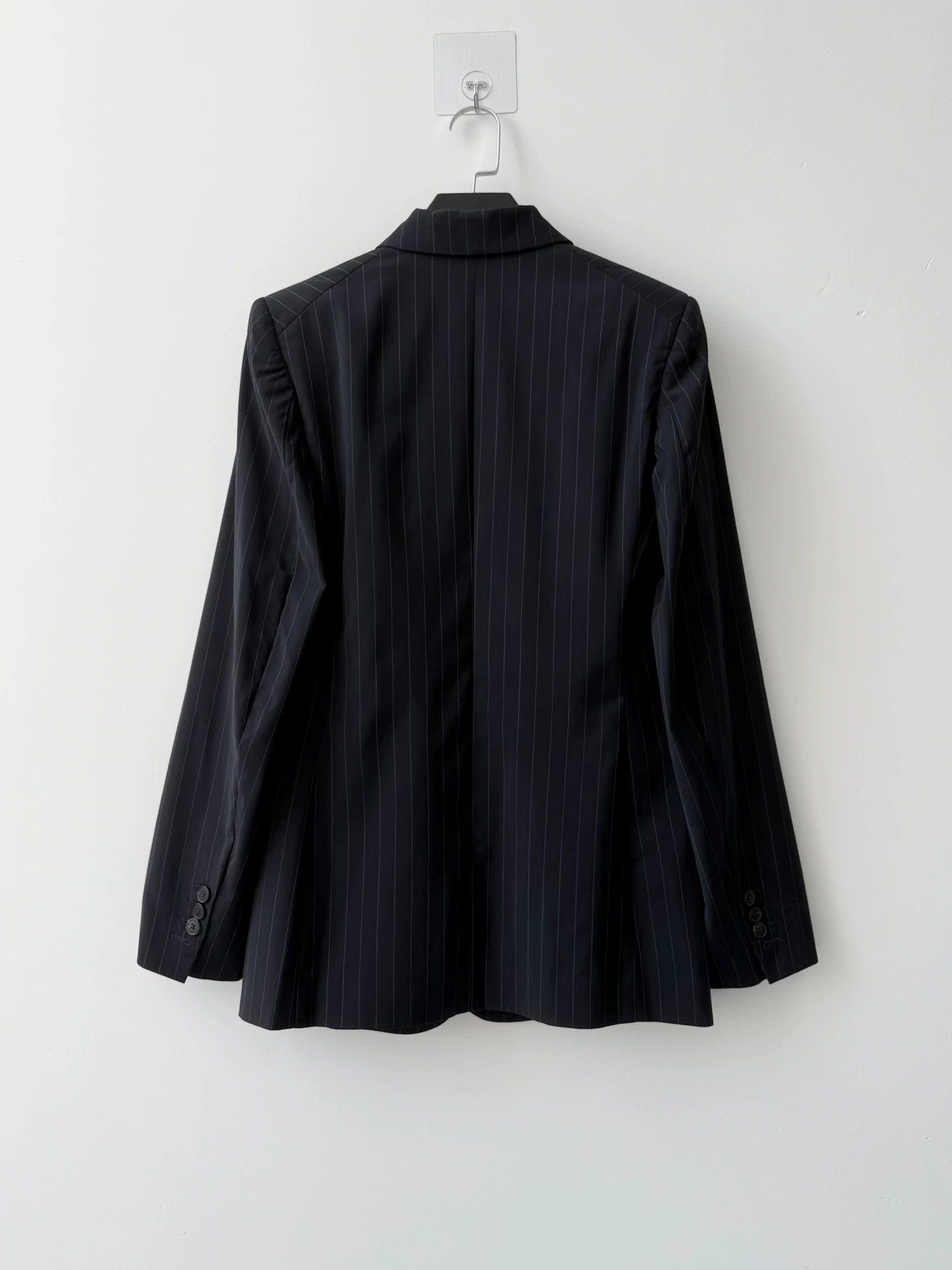 Maison Margiela Maison Margiela SS17 Striped Blazer Black-Navy 38 Size XS / US 0-2 / IT 36-38 - 3 Thumbnail