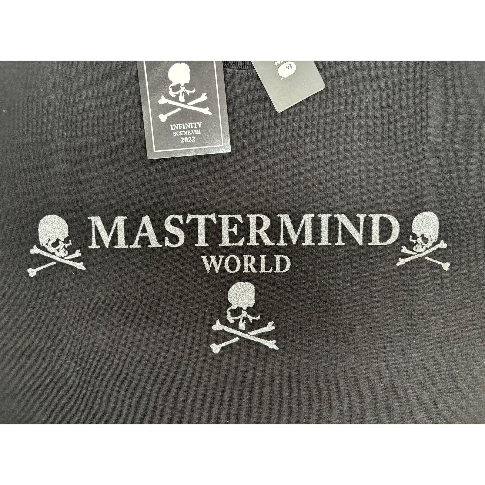 Mastermind Japan Mastermind World Felt Sparkle Logo Black T-Shirt Size Small Size US S / EU 44-46 / 1 - 2 Thumbnail