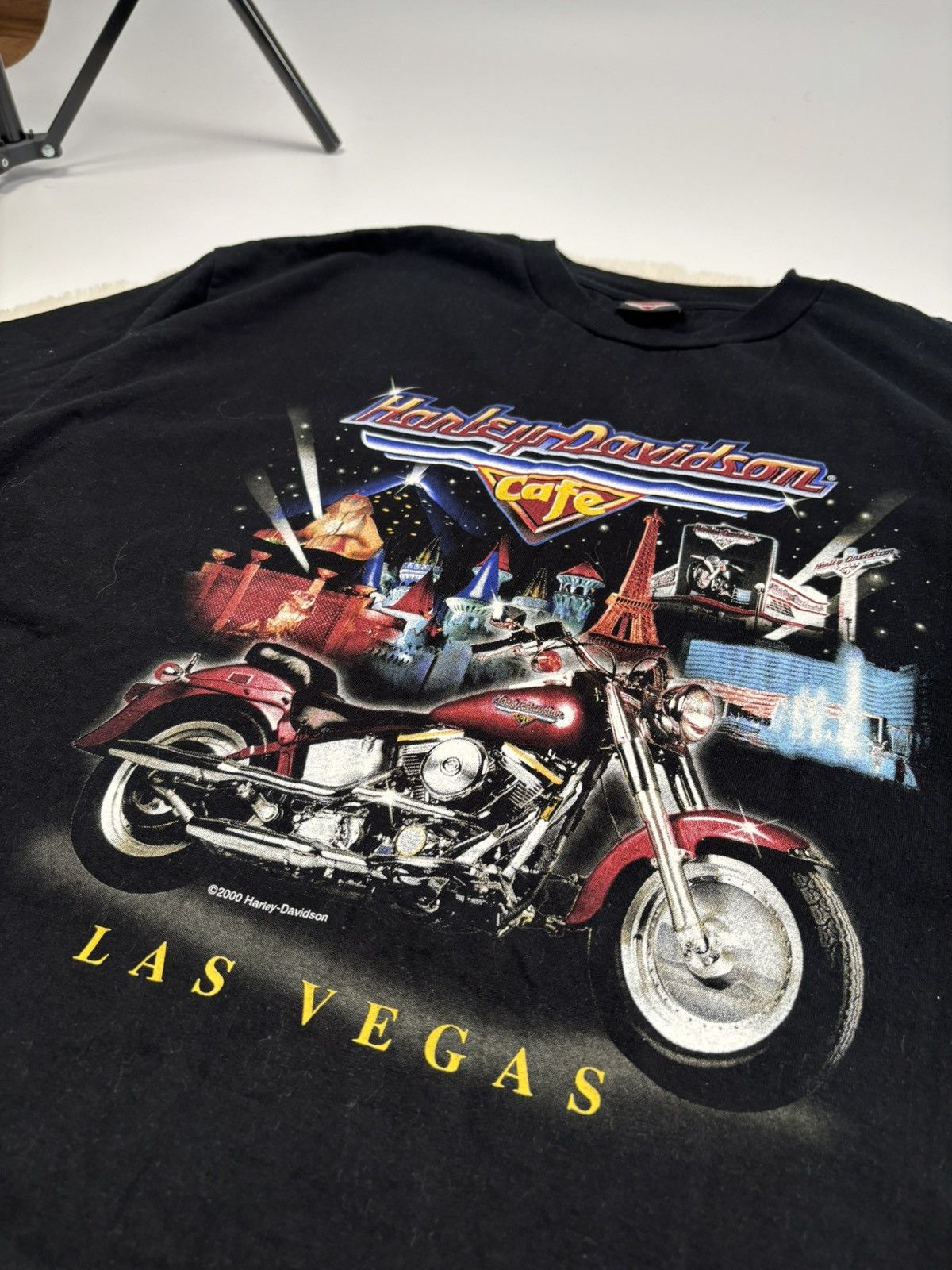 Harley Davidson × Vintage Vintage 2000 Harley Davidson Cafe Las Vegas Tee T-Shirt USA Size US XXL / EU 58 / 5 - 3 Thumbnail