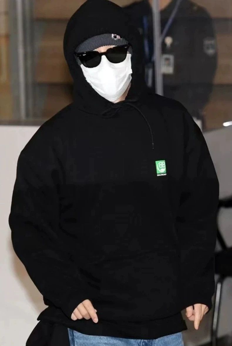 Balenciaga Balenciaga Black Eco-Hoodie Hoodie Size US M / EU 48-50 / 2 - 5 Thumbnail