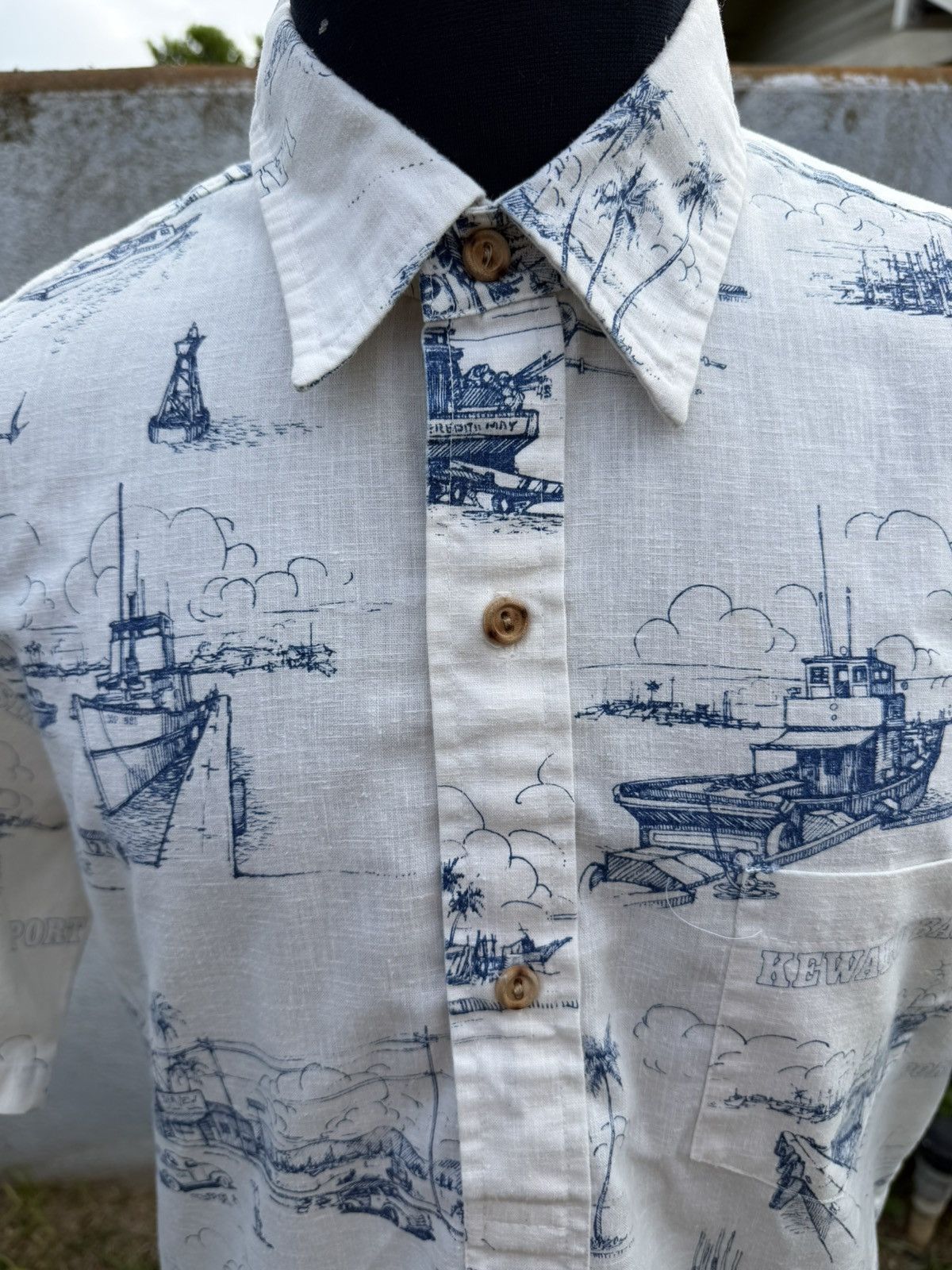 Other VTG 80s HRH His Royal Highness Hawaiian Shirt Men's M Size US M / EU 48-50 / 2 - 3 Thumbnail