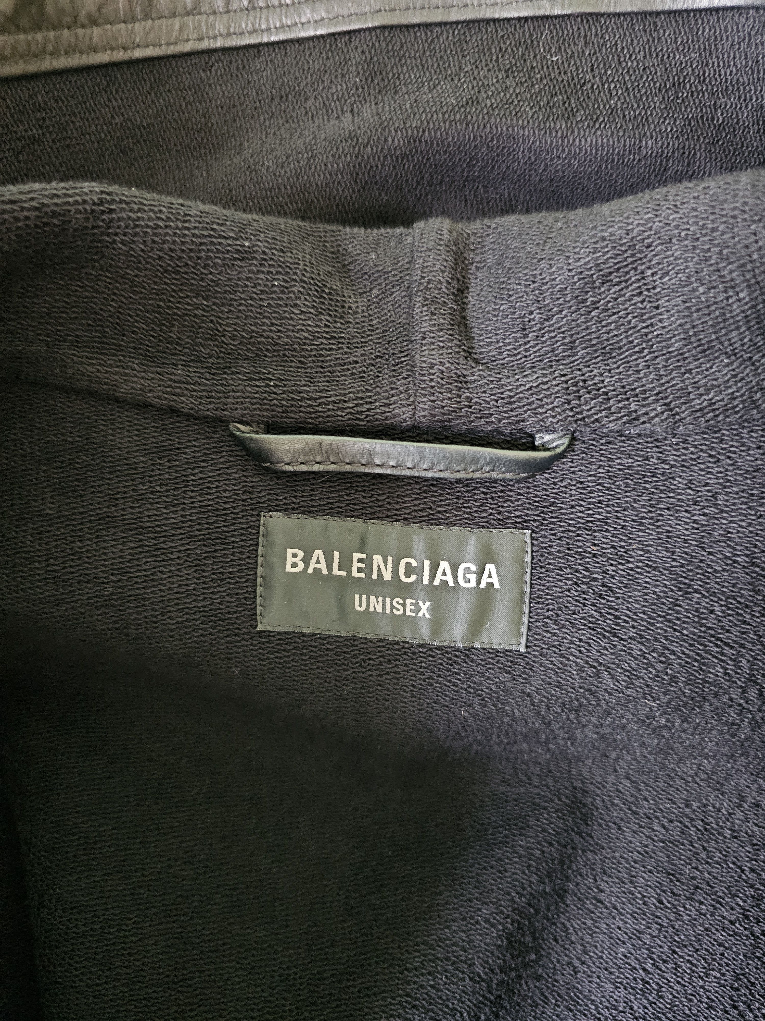 Balenciaga Balenciaga Leather Hoodie Jacket Lined with Cotton Size S / US 4 / IT 40 - 14 Thumbnail