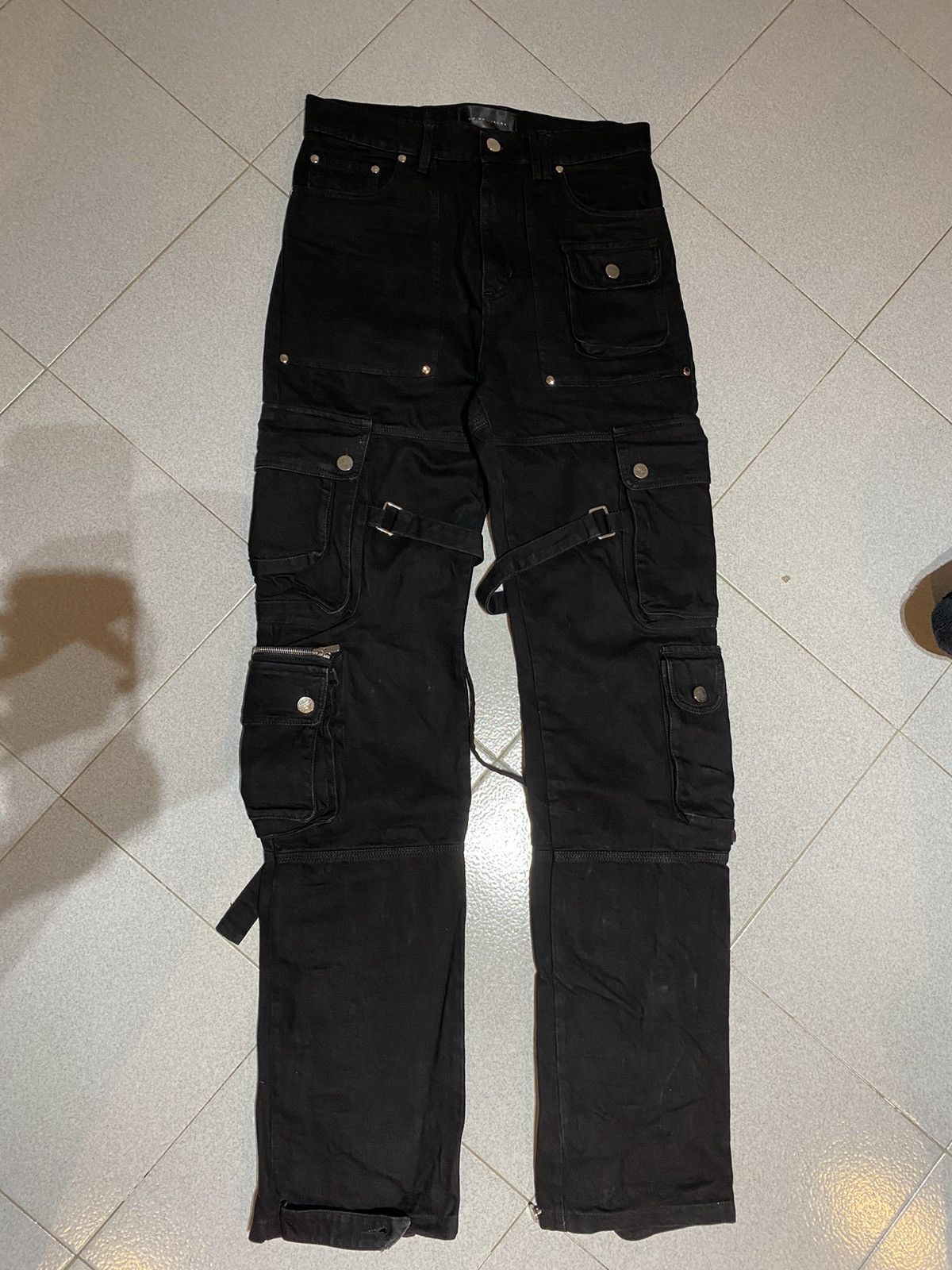 SHINE LUXURY Shine Luxury Studios ‘ANGELAR’ flight cargo Pants Size US 29 - 4 Thumbnail