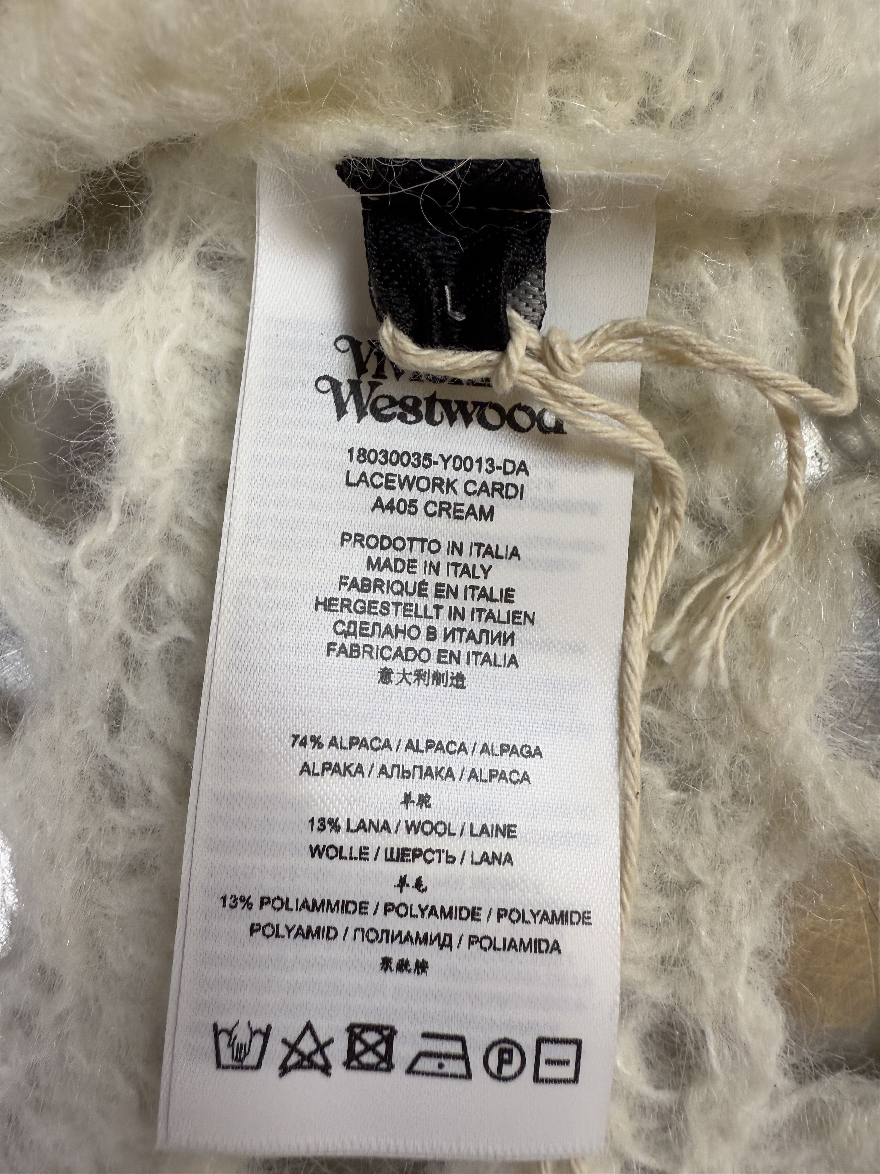 Vivienne Westwood $1800 Vivienne Westwood Lacework Cardigan Size L / US 10 / IT 46 - 10 Thumbnail
