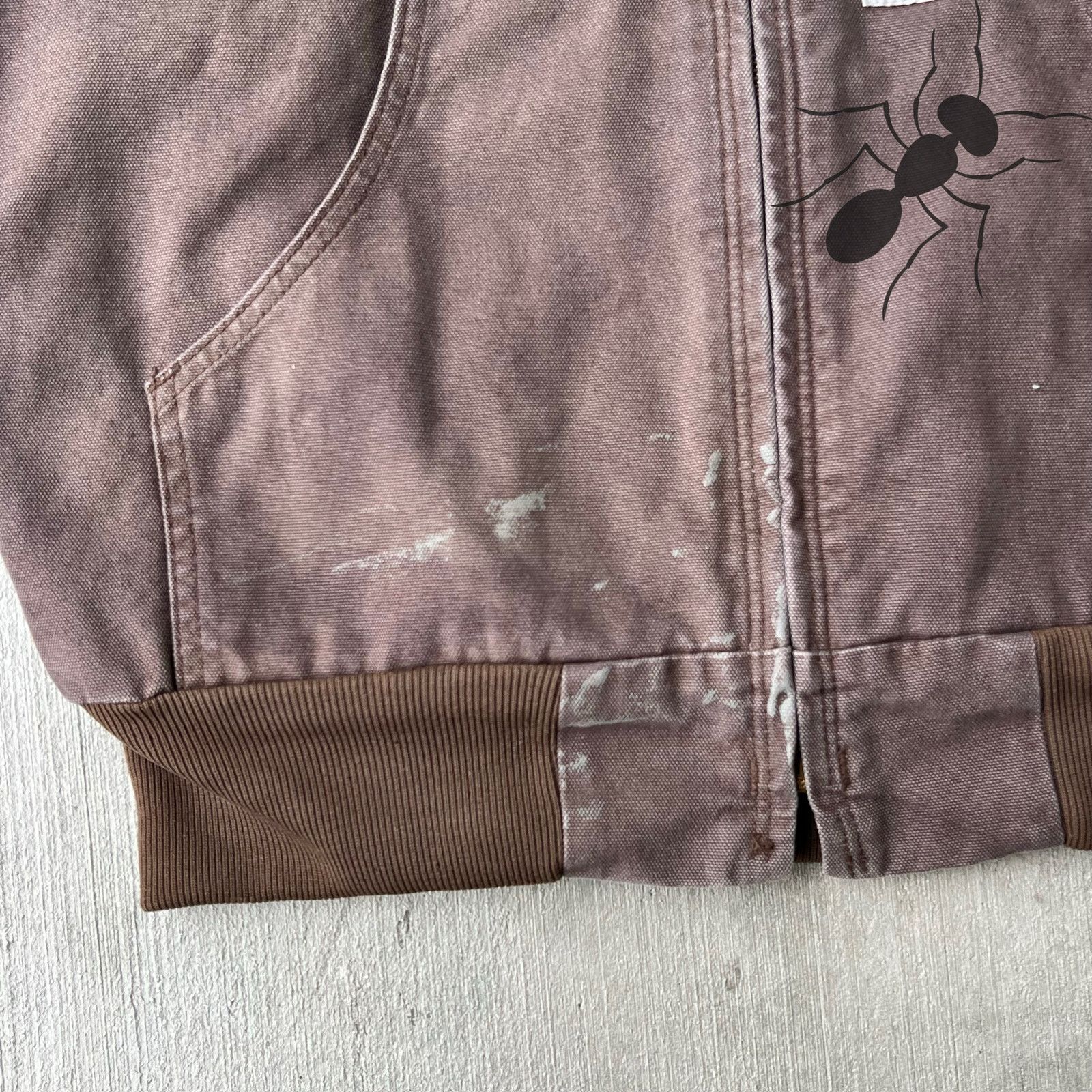 Carhartt × Vintage Carhartt J318 DKB faded brown hooded work wear jacket Size US M / EU 48-50 / 2 - 2 Thumbnail