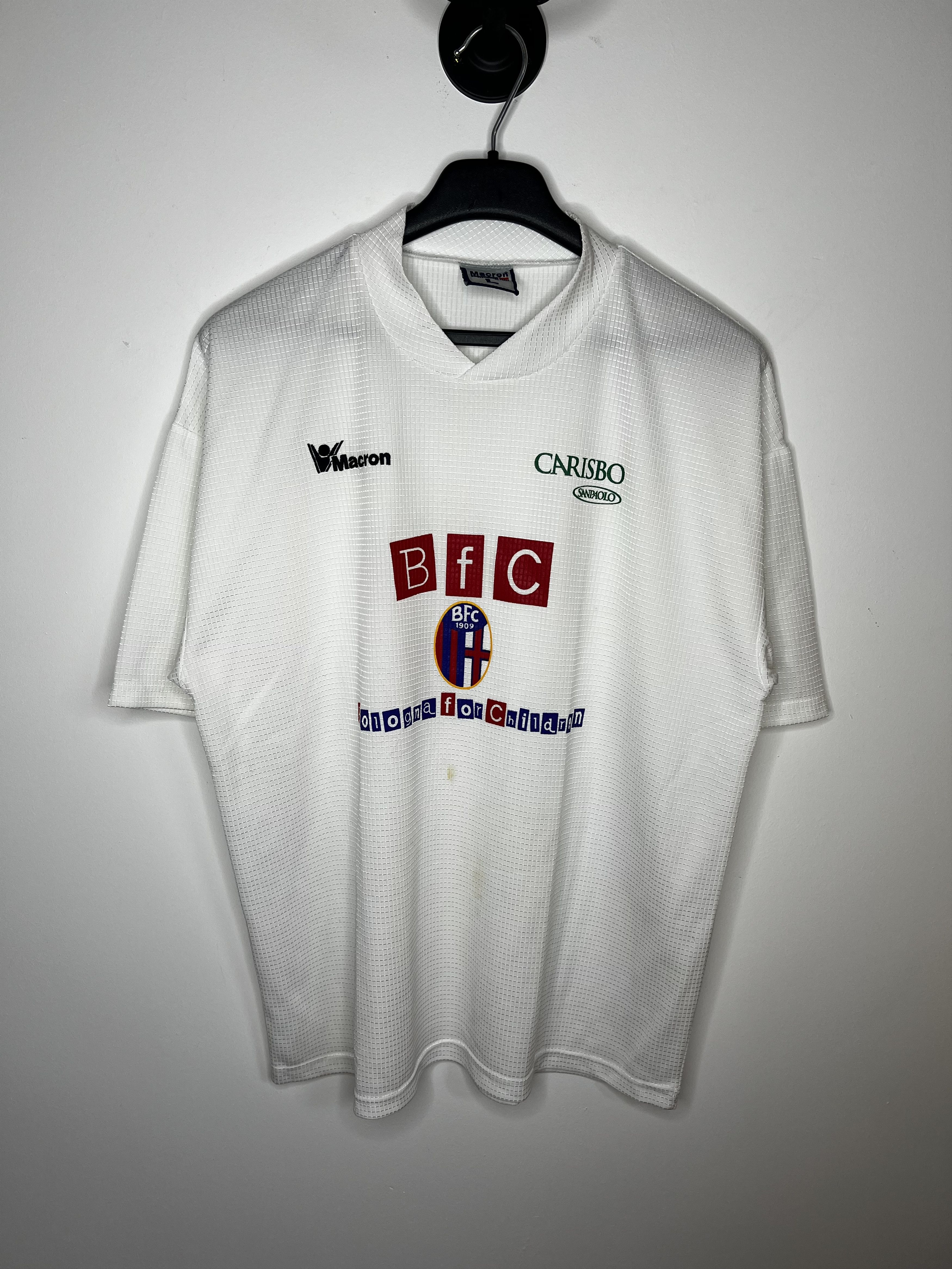 Macron BOLOGNA 2001 2003 TRAINING FOOTBALL SHIRT SOCCER JERSEY Size US L / EU 52-54 / 3 - 1 Thumbnail