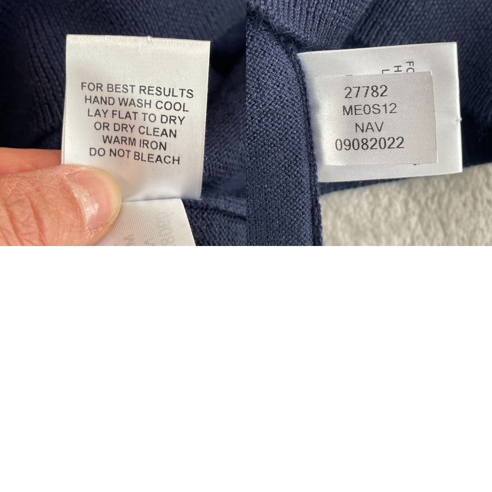 Peter Millar Peter Millar Crown Crafted Autumn Crest Quarter-Zip Vest Men XL Navy Merino Wool Size US XL / EU 56 / 4 - 8 Thumbnail