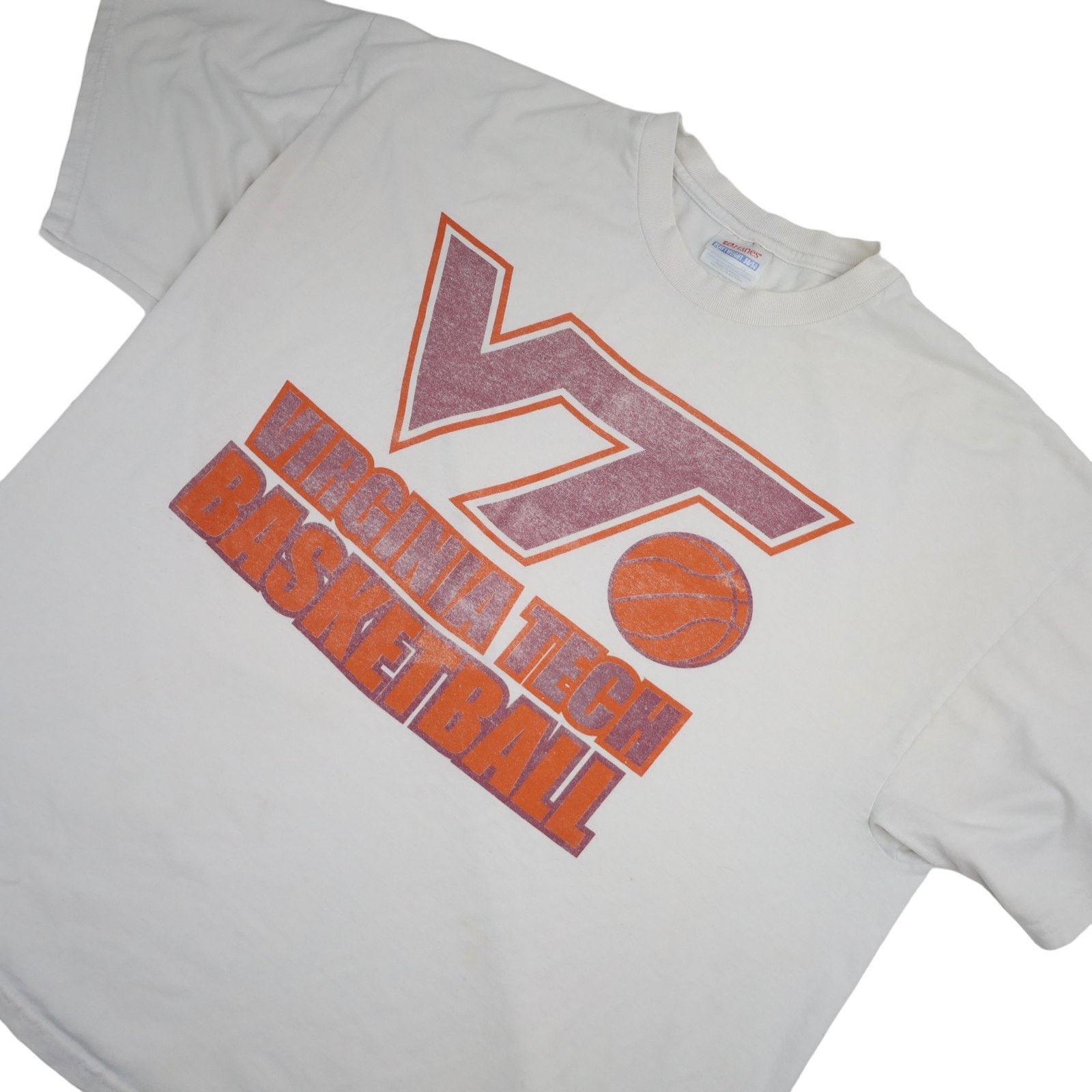 NCAA × Vintage Vintage Virginia Tech Basketball Graphic T Shirt Size US XL / EU 56 / 4 - 2 Thumbnail