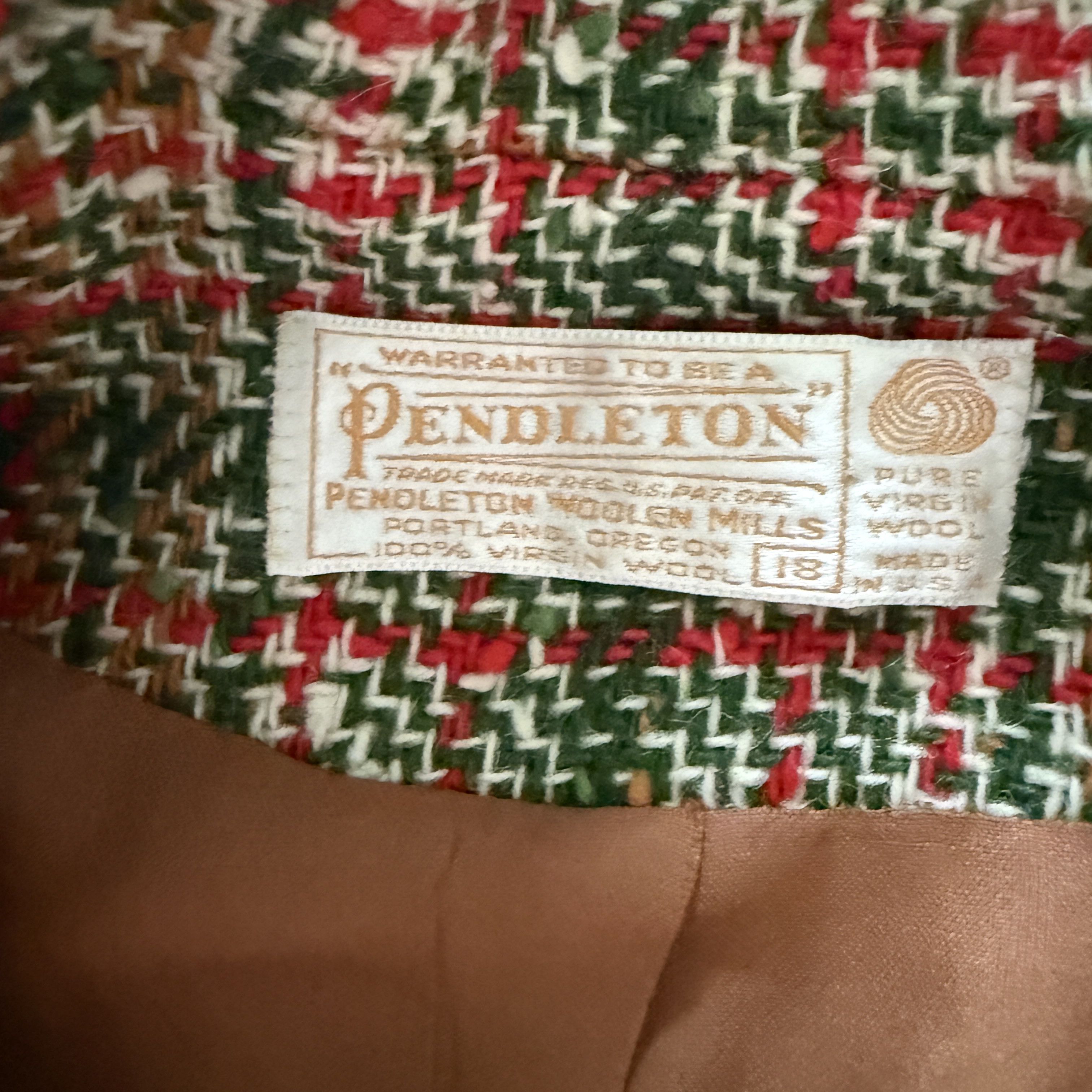Pendleton Pendleton Wool Plaid 3 Piece Suit Blazer Skirt Trousers Size 40" / US 18 - 11 Thumbnail