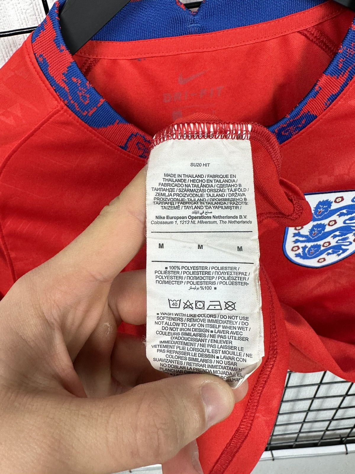 Nike England jersey kit 2020 2021 Nike training National team Men Size US M / EU 48-50 / 2 - 12 Thumbnail