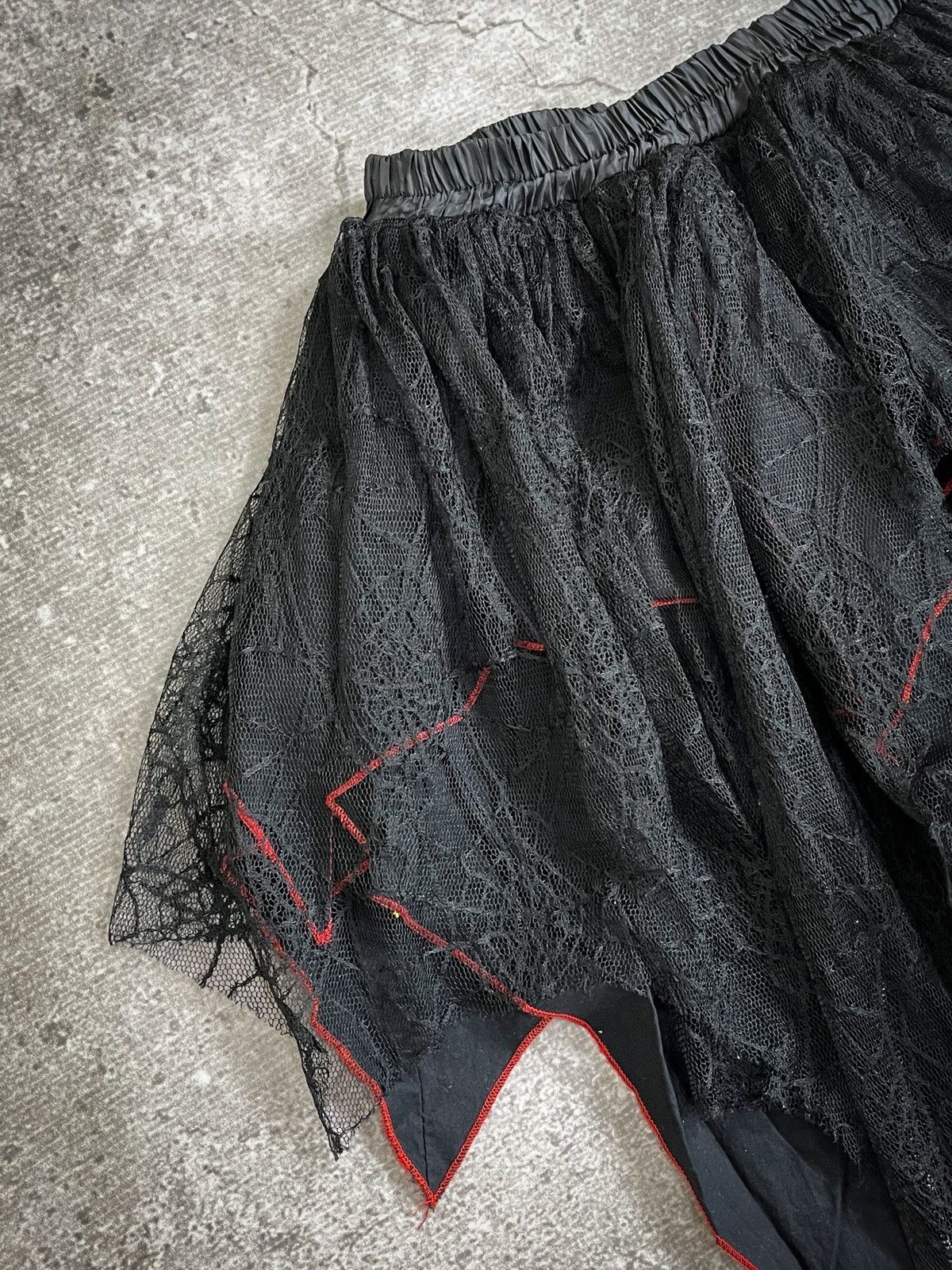 If Six Was Nine Addictrap Mesh Spider Gothic Mini Skirt Size 31" - 3 Thumbnail
