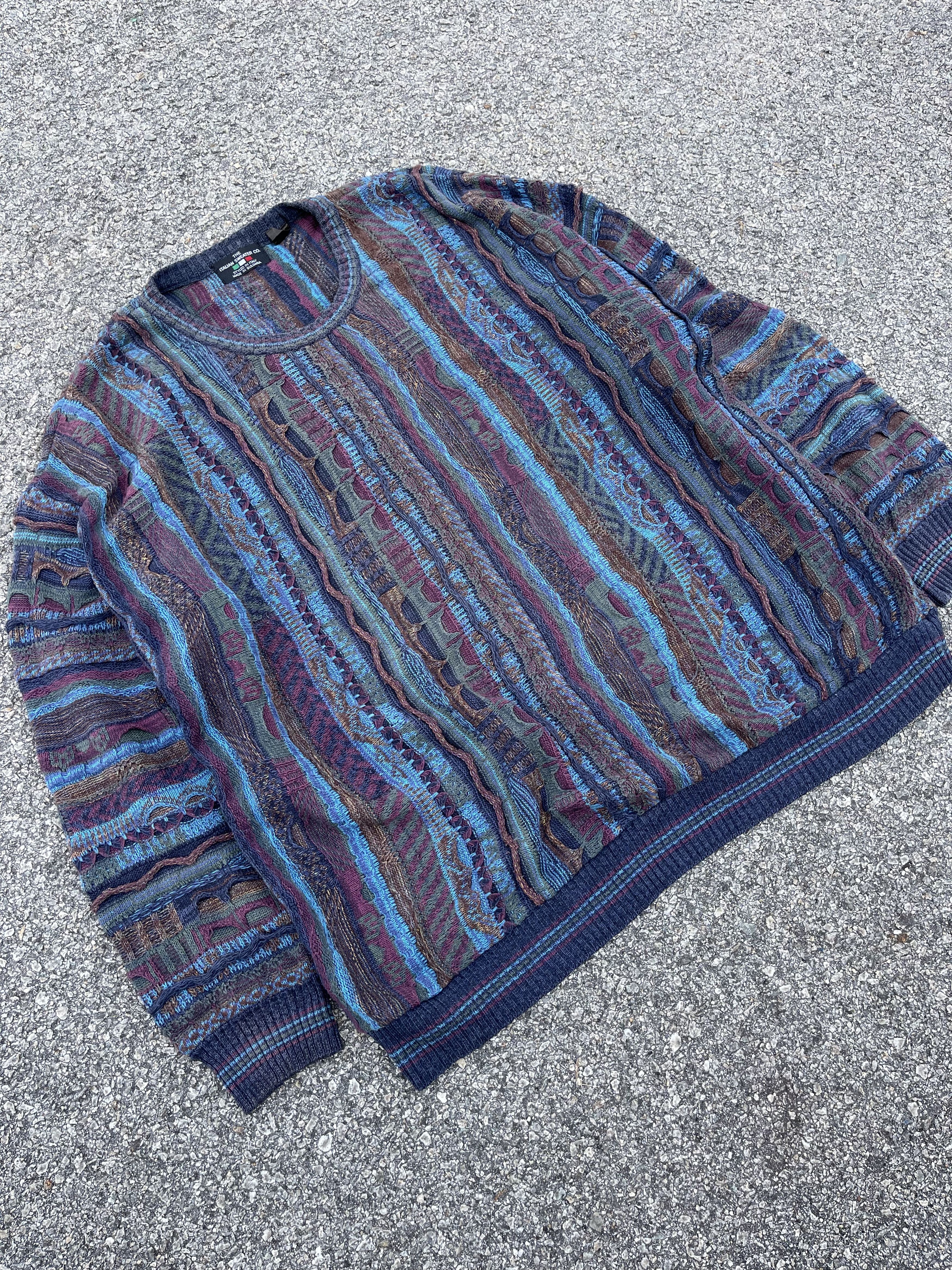Vtg 90s Knitwear Coogi Design Made in Bulgaria Travis Scott