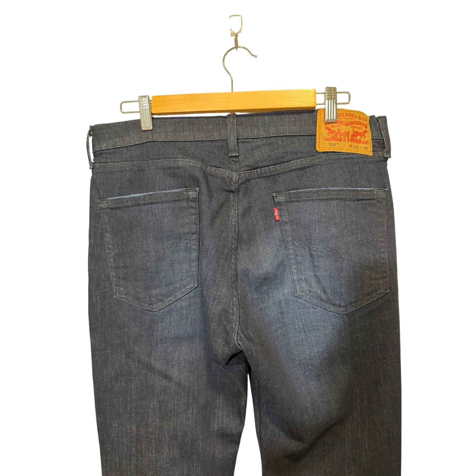 Levi's Levi’s 514 Straight Fit Jeans Men’s 33x30 Dark Wash Size US 33 - 3 Thumbnail