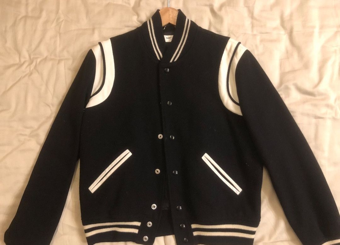 saint laurent classic baseball jacket
