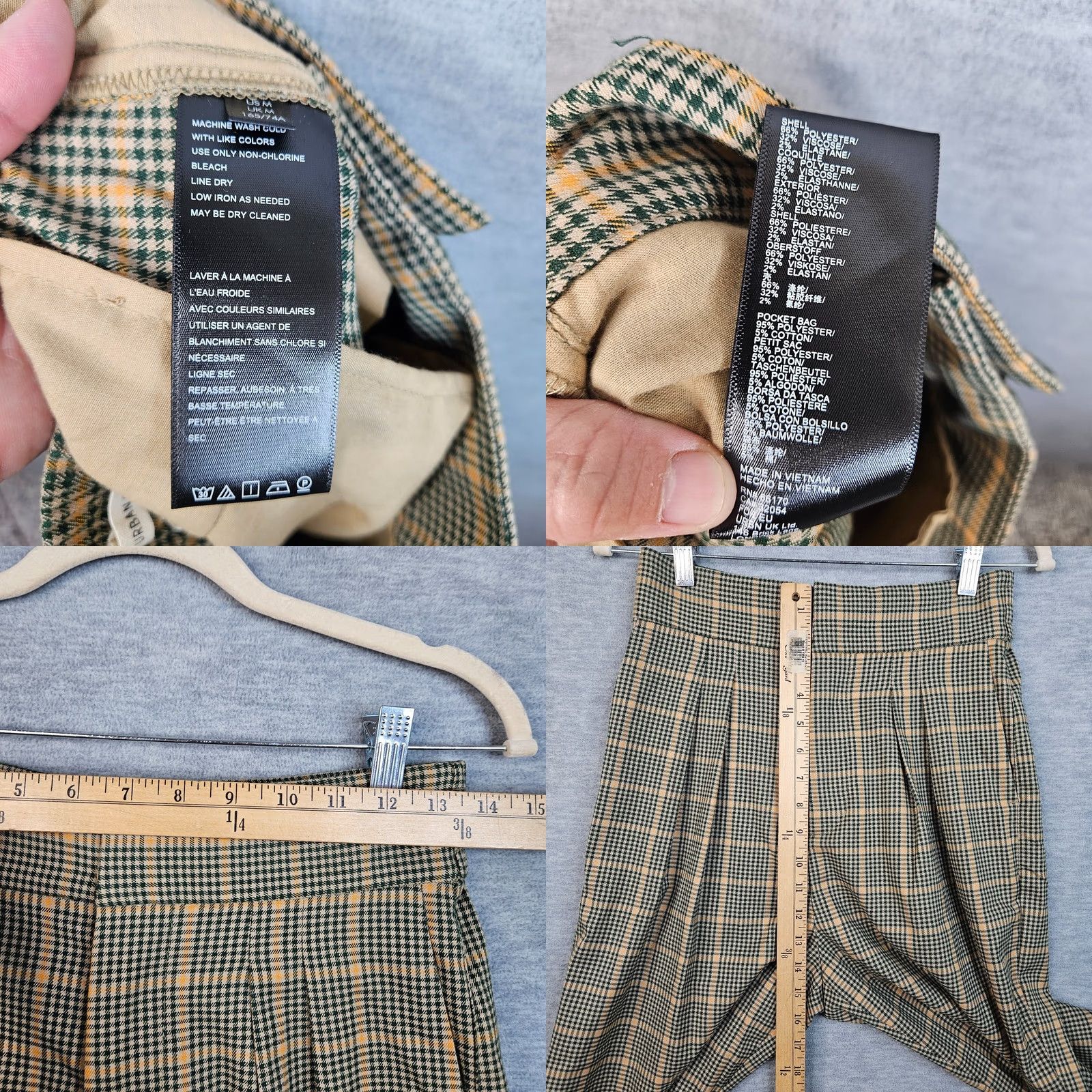 Urban Outfitters URBAN OUTFITTERS High Rise Pleated Piad Pant Size M NEW Women's Size 32" / US 10 / IT 46 - 8 Thumbnail