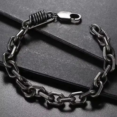Chain x Jewelry 22Cm Hand Bracelets in Black, Men's