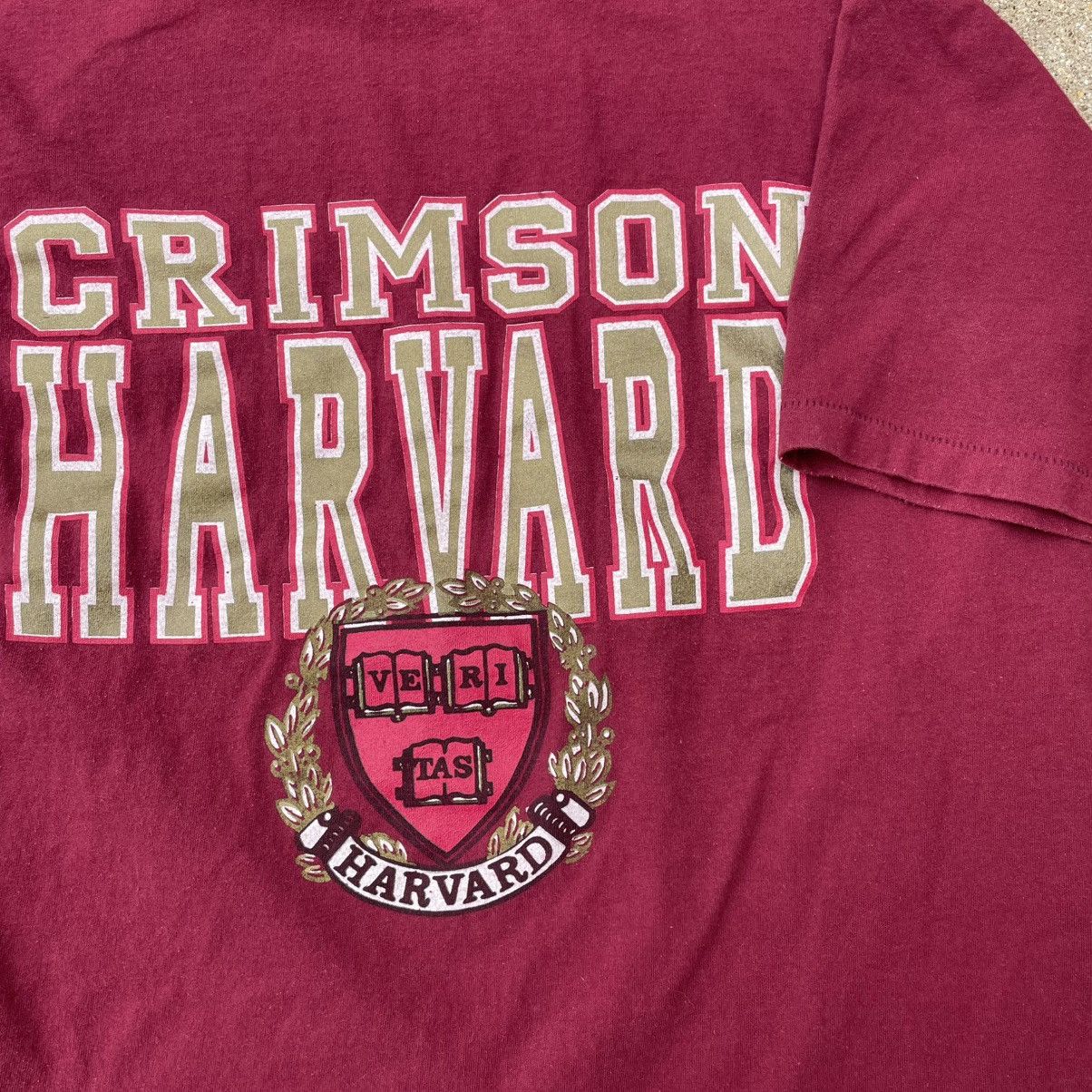 Other Vintage 90s Harvard University Crimson Ivy League Tee XL Size US XL / EU 56 / 4 - 3 Thumbnail