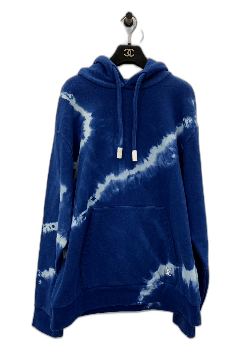 Louis Vuitton Louis Vuitton Blue Tie-Dye Logo Hoodie- Size M / US 6-8 / IT 42-44 - 1 Thumbnail