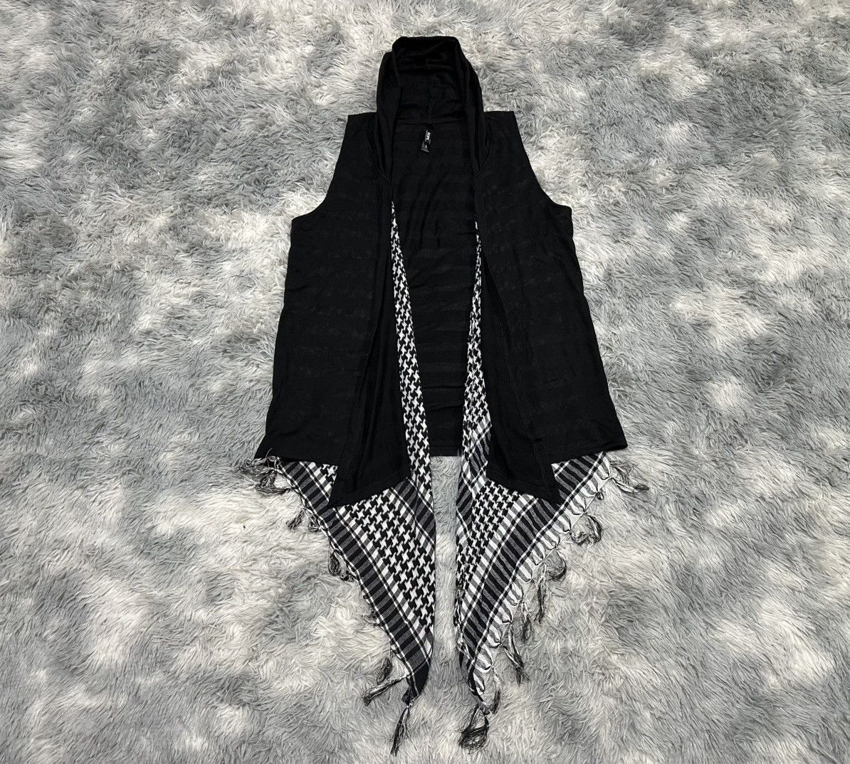 Japanese Brand 🔥Sick Y2K Dope.H Double Layered Shamagh Vest Hooded Size US L / EU 52-54 / 3 - 2 Thumbnail
