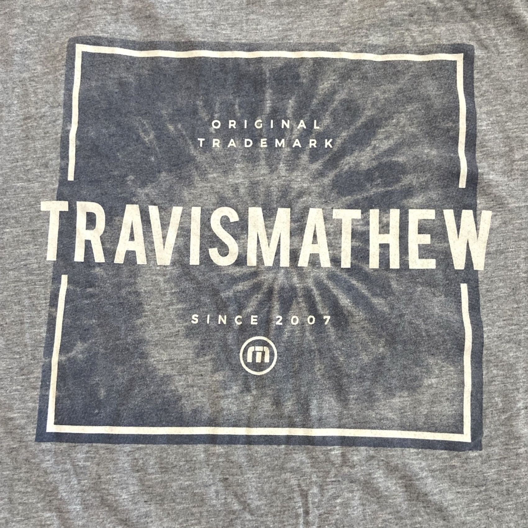 TravisMathew Travis Matthew Shirt Men’s XL Gray Short Sleeve Box Logo Size US XL / EU 56 / 4 - 7 Thumbnail