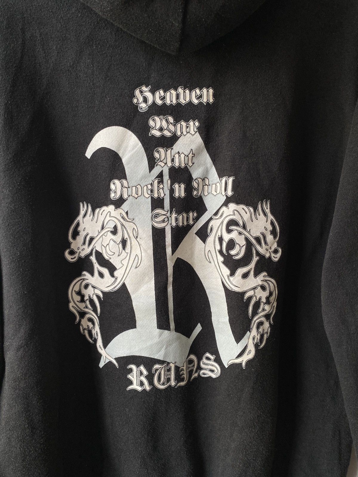 Japanese Brand × Le Grande Bleu (L.G.B.) × Tornado Mart 2000s - Runs Greateful Brand Dragon Design Y2K Style Hoodie Size US M / EU 48-50 / 2 - 9 Thumbnail