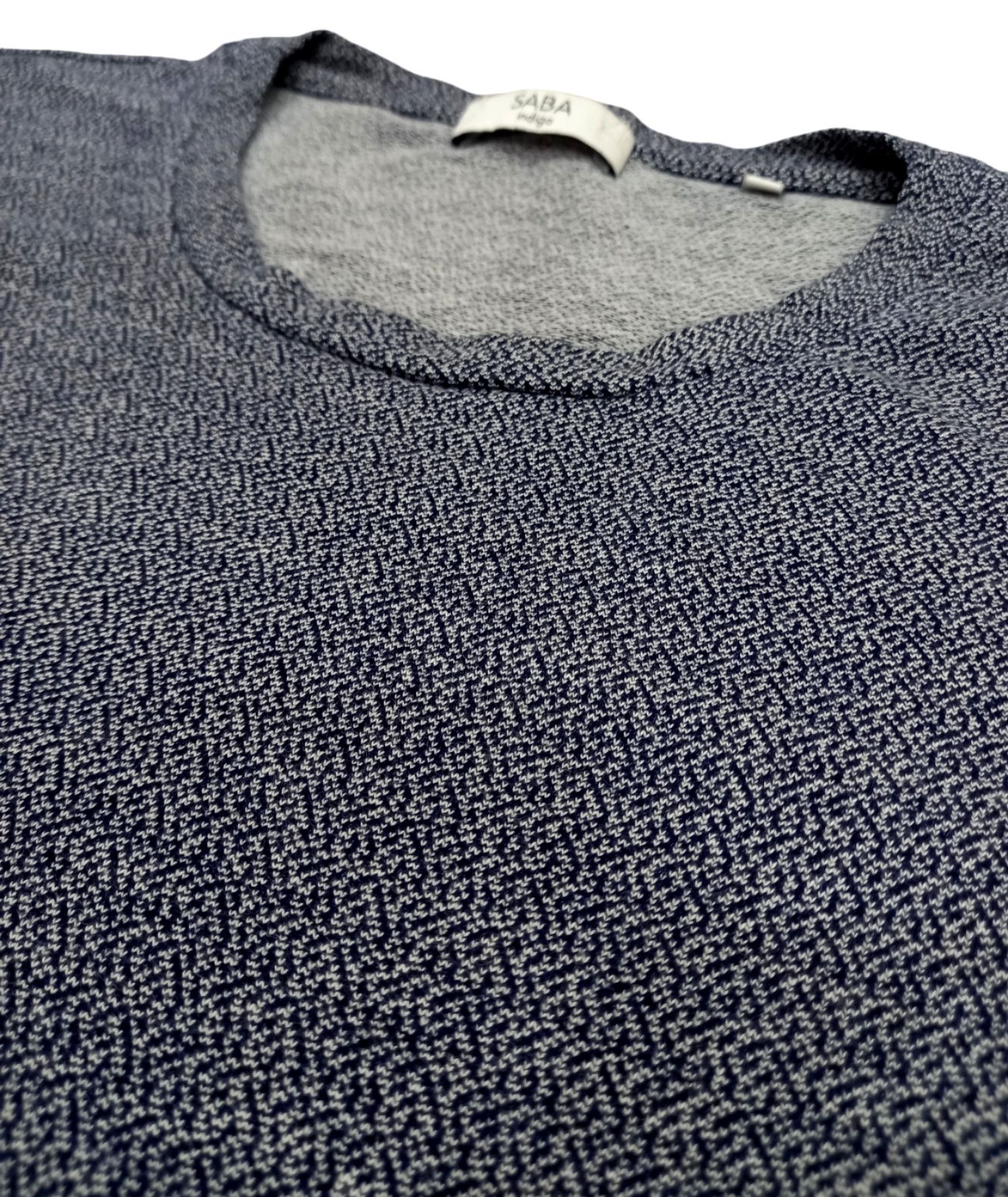 Indigo × Saba Saba Indigo Jacquard Knit T-shirt Size US XL / EU 56 / 4 - 2 Thumbnail