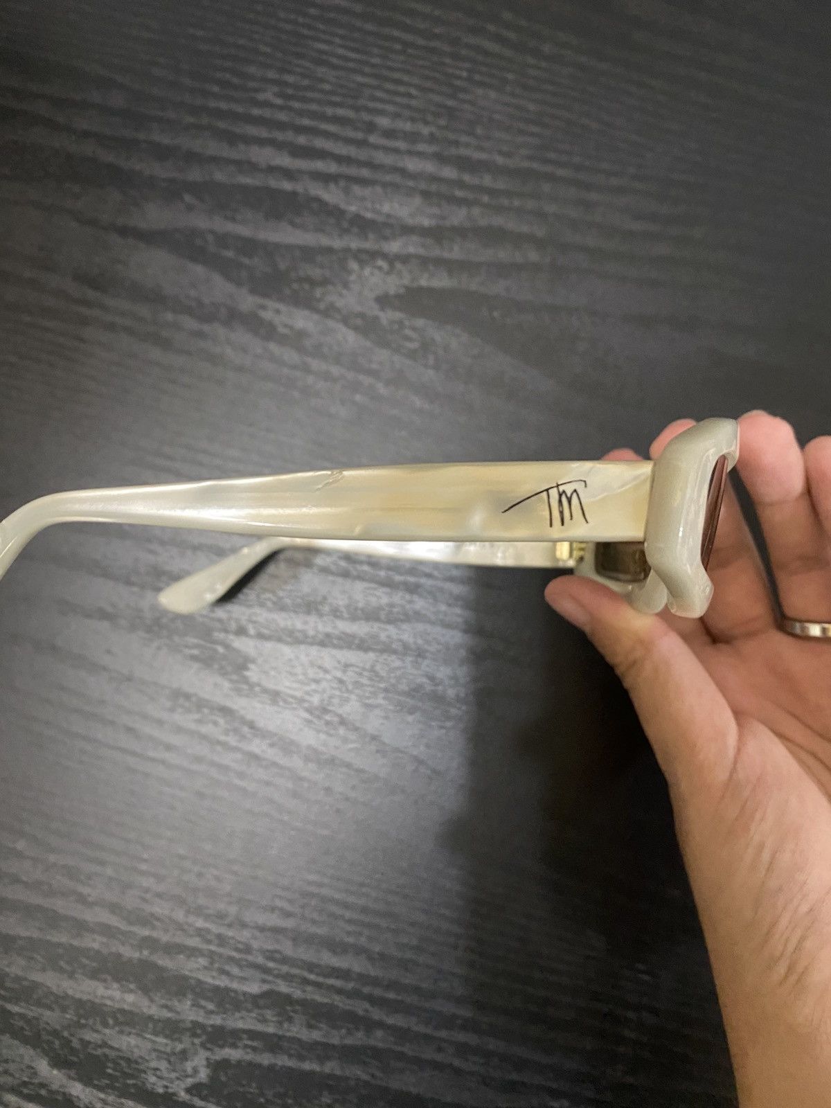 Thierry Mugler Thierry Mugler "COSMOS" Sunglasses - 1979 - Mother of Pearl Size ONE SIZE - 9 Thumbnail