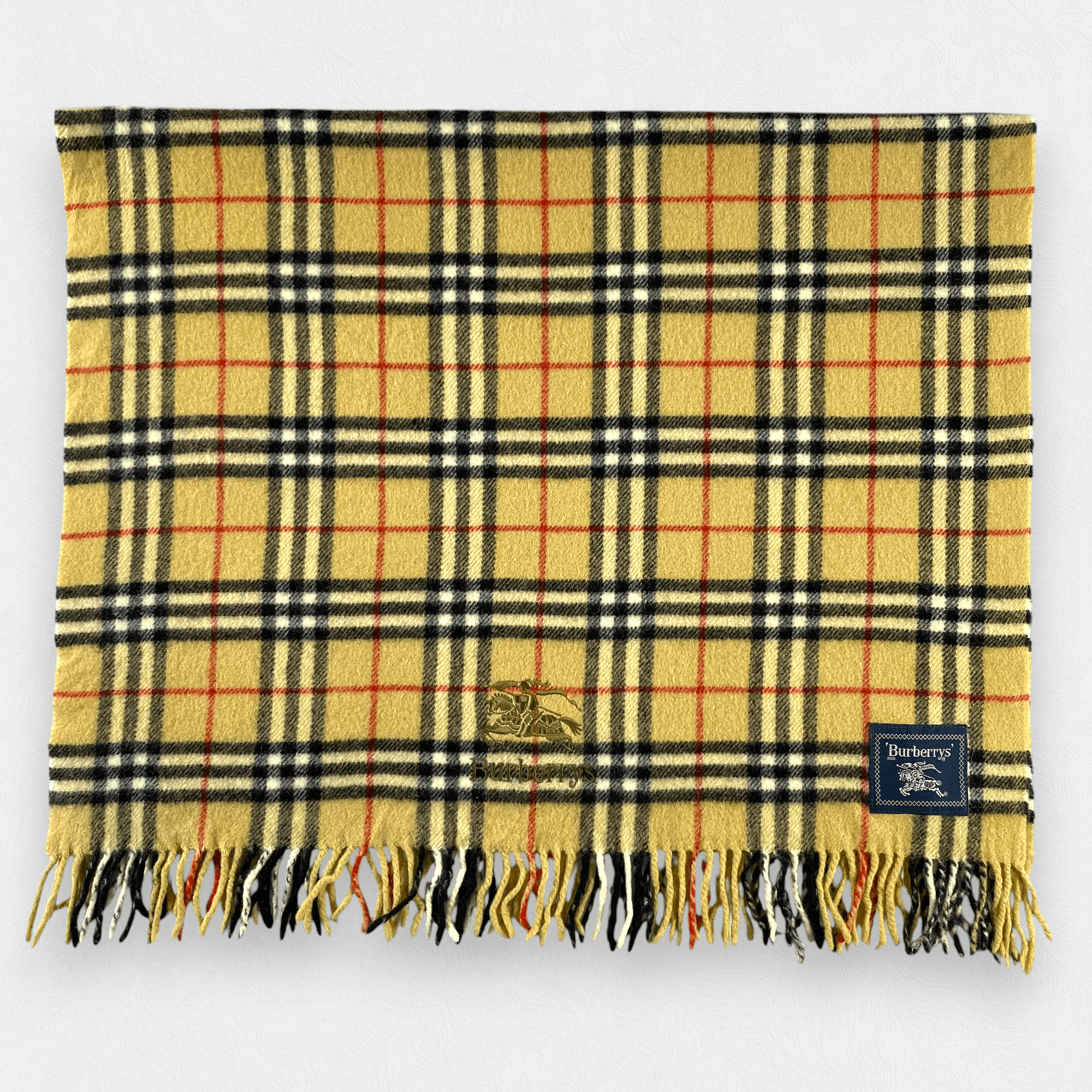 Burberry × Vintage Burberry Scarf Neck Wrap Big Size Muffler Size ONE SIZE - 1 Thumbnail