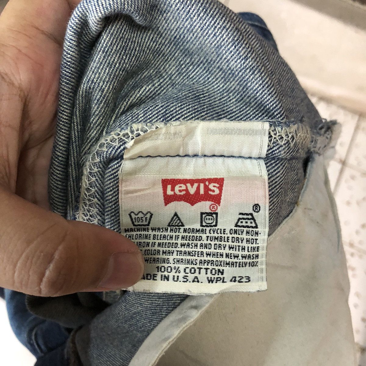 Levi's Levis Stauss & Co 501 Distressed Denim Pants #7325 Size US 32 / EU 48 - 18 Thumbnail