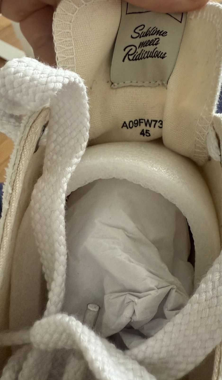 Japanese Brand MAISON Mihara Yasuhiro Peterson Vintage Low White Size US 12 / EU 45 - 9 Thumbnail