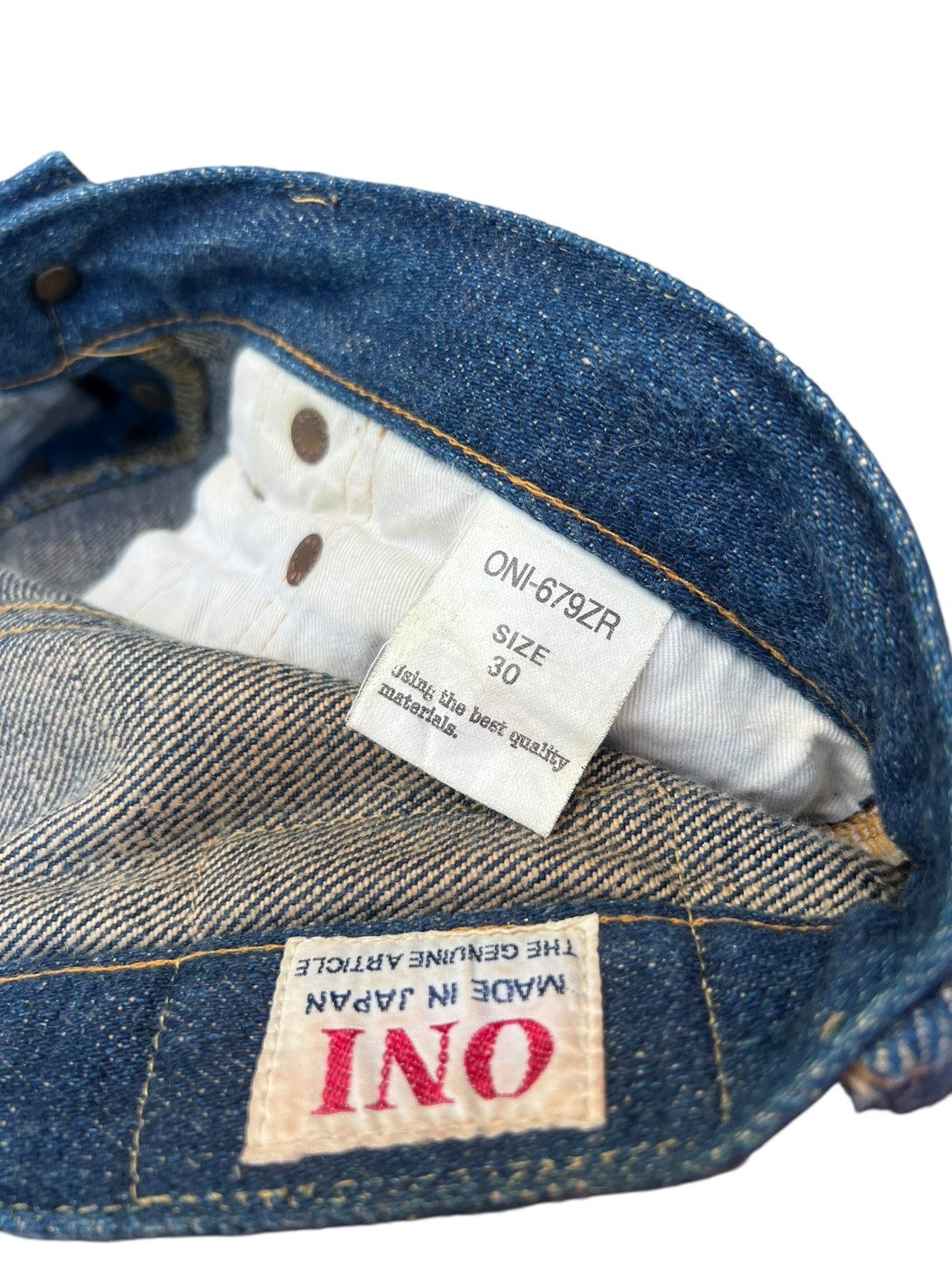Oni 20oz Oni ONI-679ZR Secret Denim Selvedge Slim Tapered Jeans Size US 30 / EU 46 - 21 Thumbnail