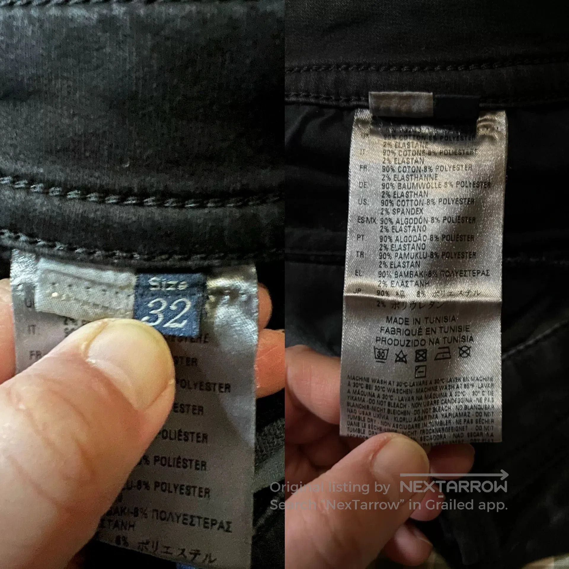 Diesel diesel thavar jogg black coated jeans. Size US 32 / EU 48 - 8 Thumbnail