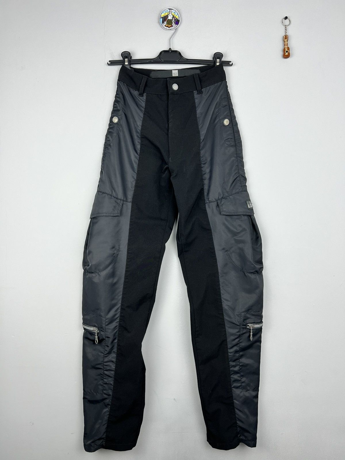 Designer × Marithe + Francois Girbaud × Vintage Rare Marithe François Girbaud Cargo Nylon Pants Vintage Size 26" / US 2 / IT 38 - 1 Thumbnail