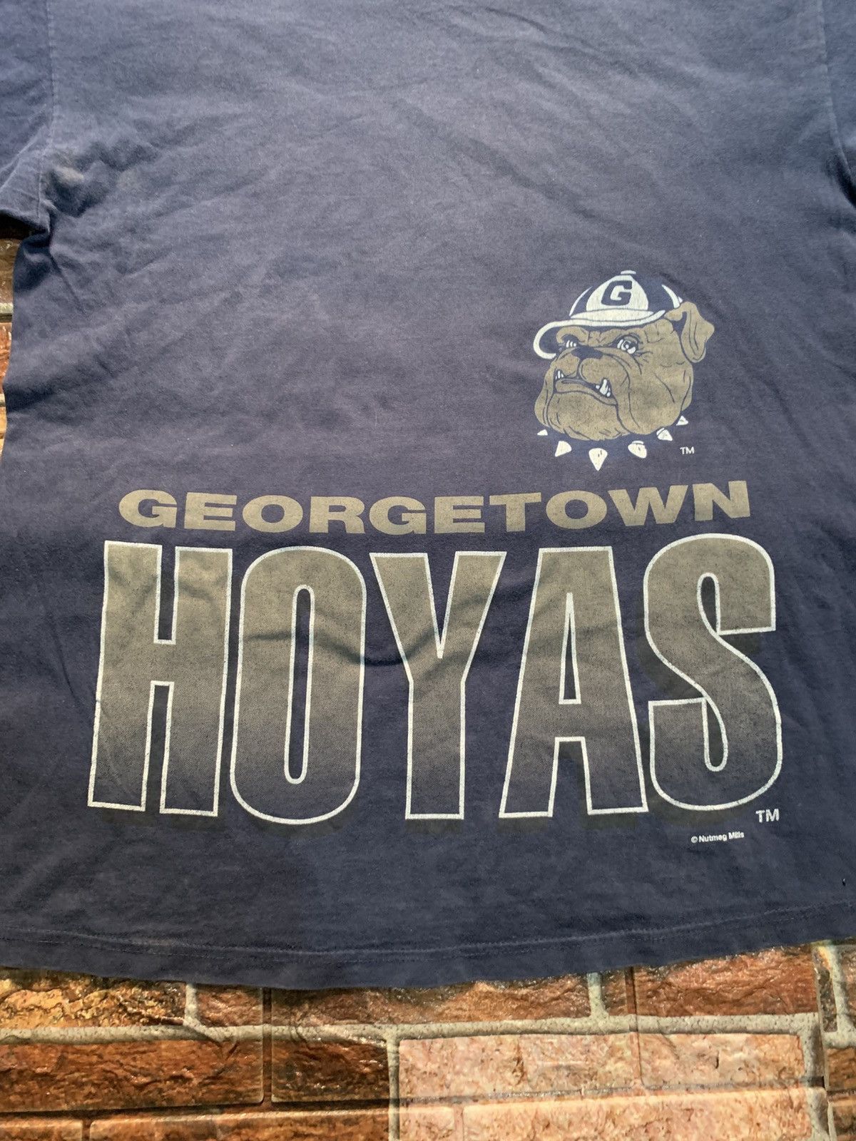 Nutmeg Georgetown hoyas vintage tshirt Size US XL / EU 56 / 4 - 3 Thumbnail