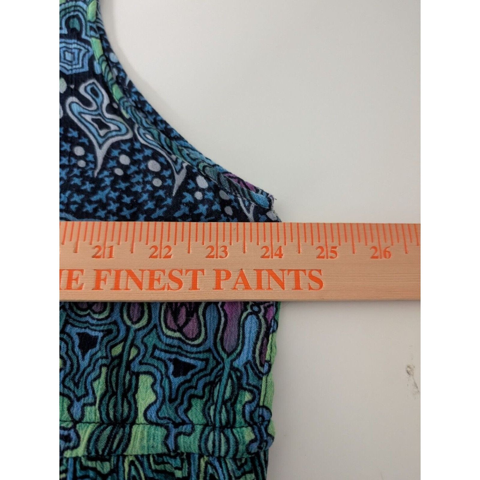 Designer Bila Boho Maxi Dress Womens Size XXL Blue Geometric Crochet Size XXL / US 16-18 / IT 52-54 - 10 Thumbnail