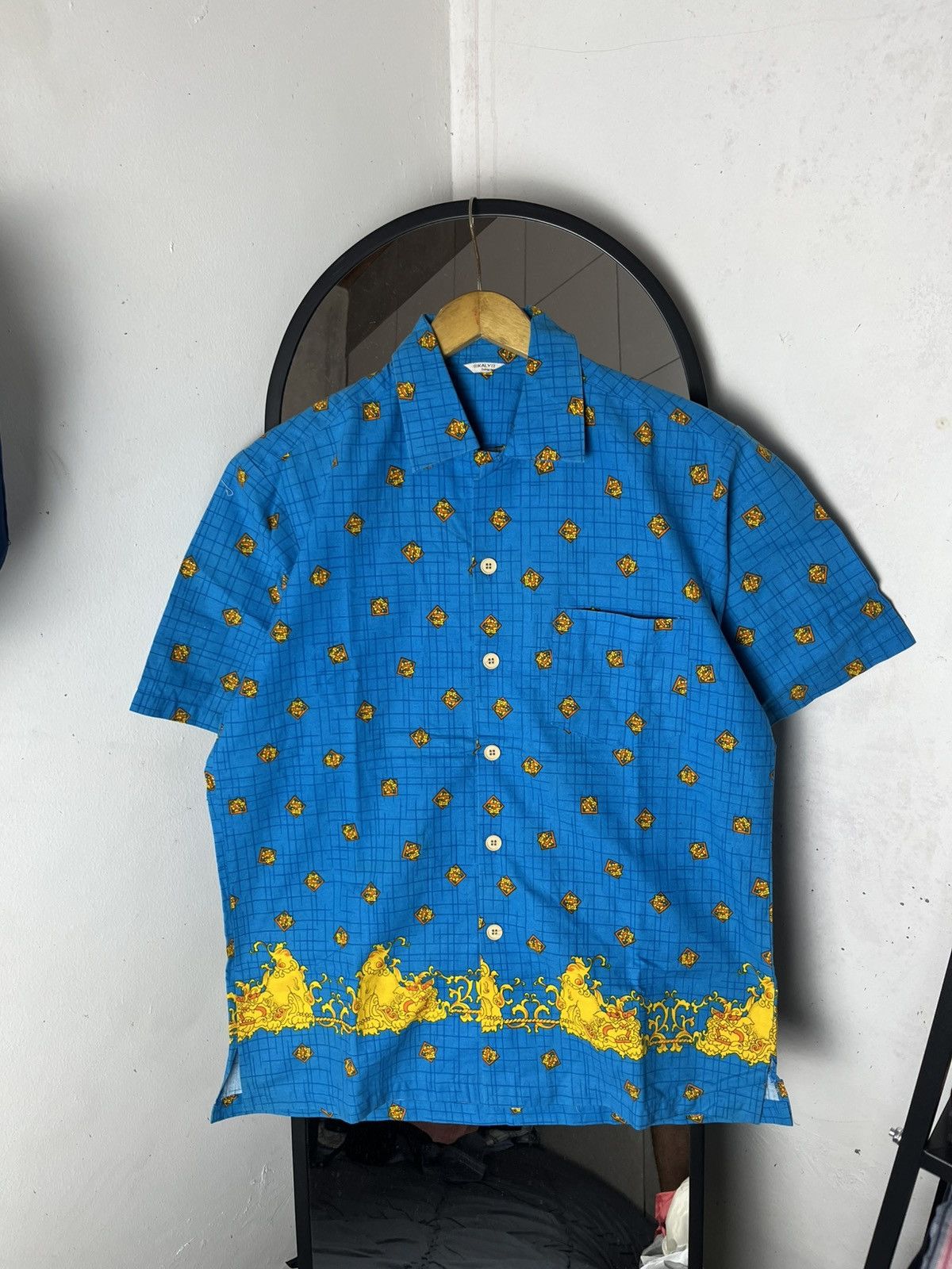 Japanese Brand kally sakigawa designer open collar baroque /versace/prada Size US M / EU 48-50 / 2 - 1 Thumbnail