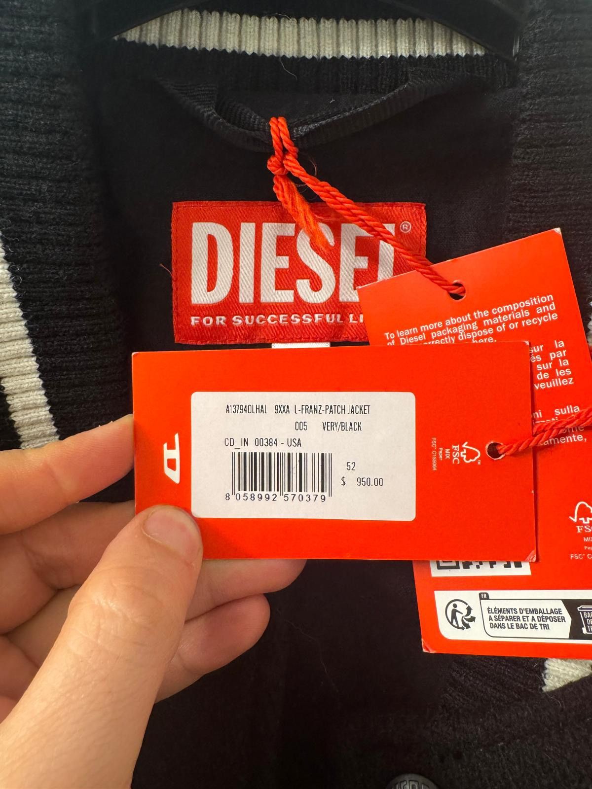 Diesel Diesel L-FRANZ-PATCH JACKET Size US L / EU 52-54 / 3 - 4 Thumbnail