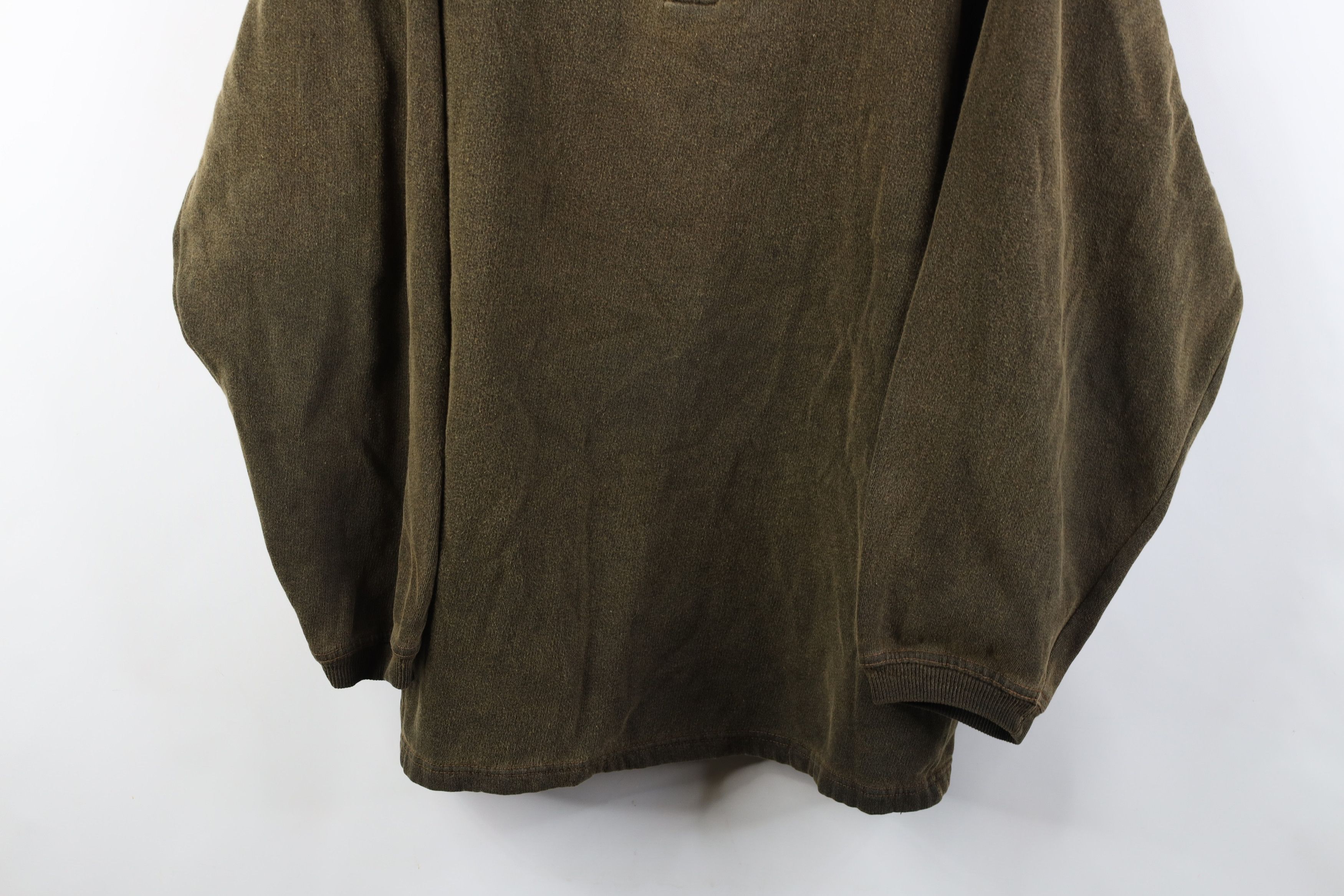 Vintage Vintage 90s Streetwear Stonewash Layered Henley Sweatshirt Size L / US 10 / IT 46 - 3 Thumbnail