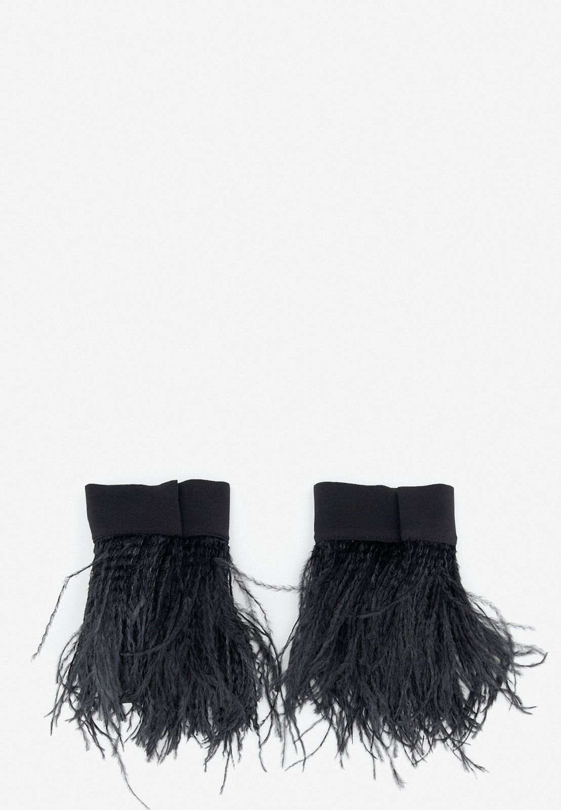 Ann Demeulemeester Ann Demeulemeester Black Silk Sleeves Size ONE SIZE - 2 Thumbnail