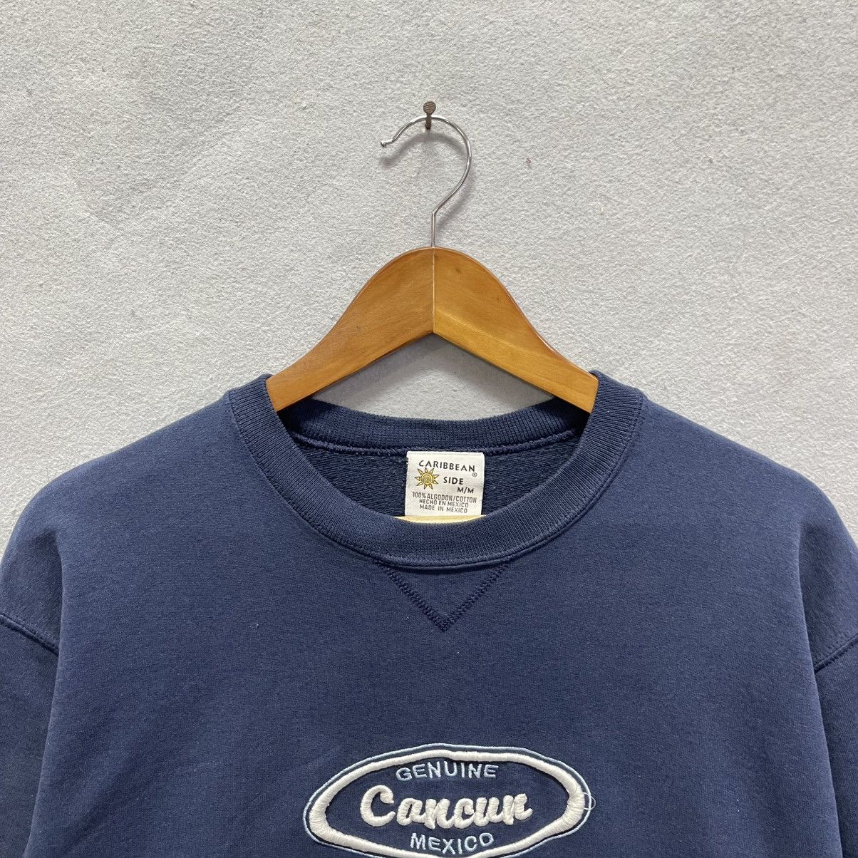 Caribbean Vintage Caribbean Side Cancun Mexico Crewneck Sweatshirt Size US M / EU 48-50 / 2 - 2 Thumbnail